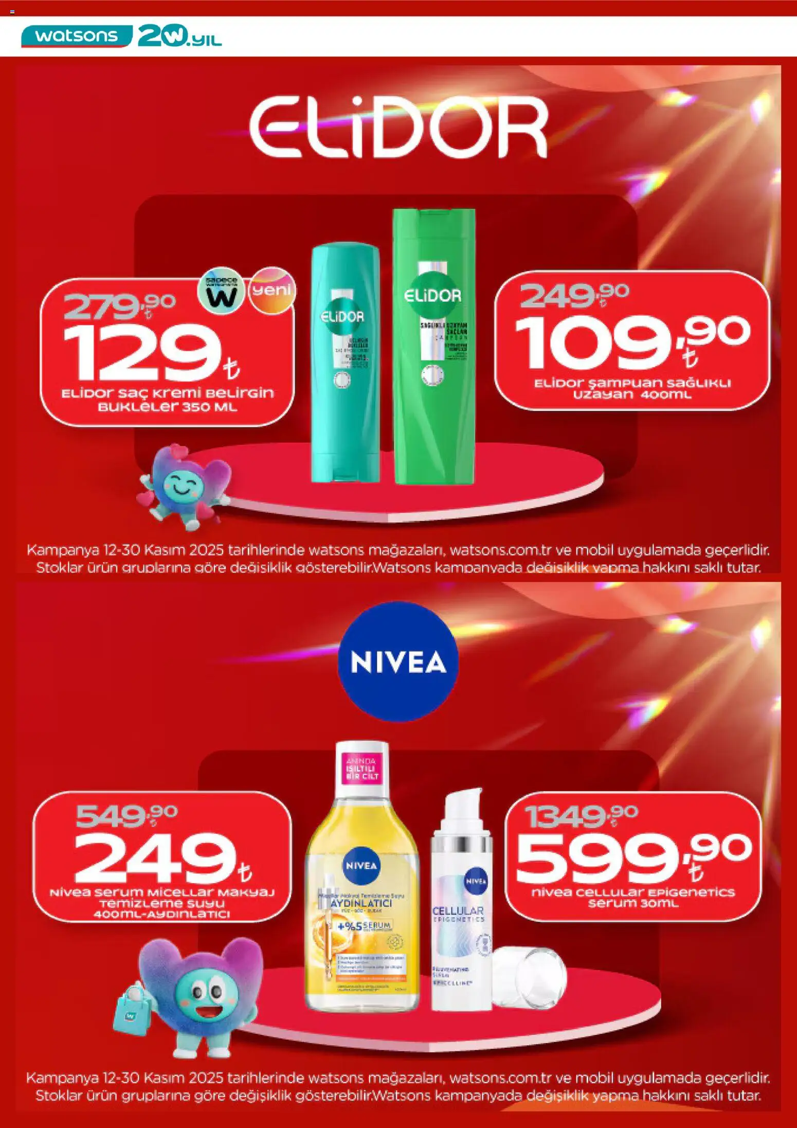 Watsons Black Friday - 12.11.2025 tarihinden itibaren geçerlidir | Sayfa: 6 | Ürünler: Şampuan, Saç Kremi, Makyaj