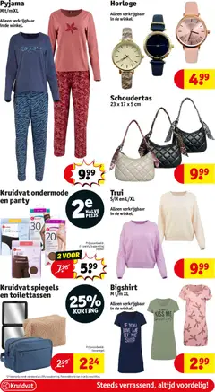 Trui, Trui S/M en L/XL. Alleen verkrijgbaar in de winkel. - Voorbeeld van een folder van Kruidvat, geldig van 17.03.2026 | Pagina: 62 | Producten: Horloge, Trui, Kan, Pyjama