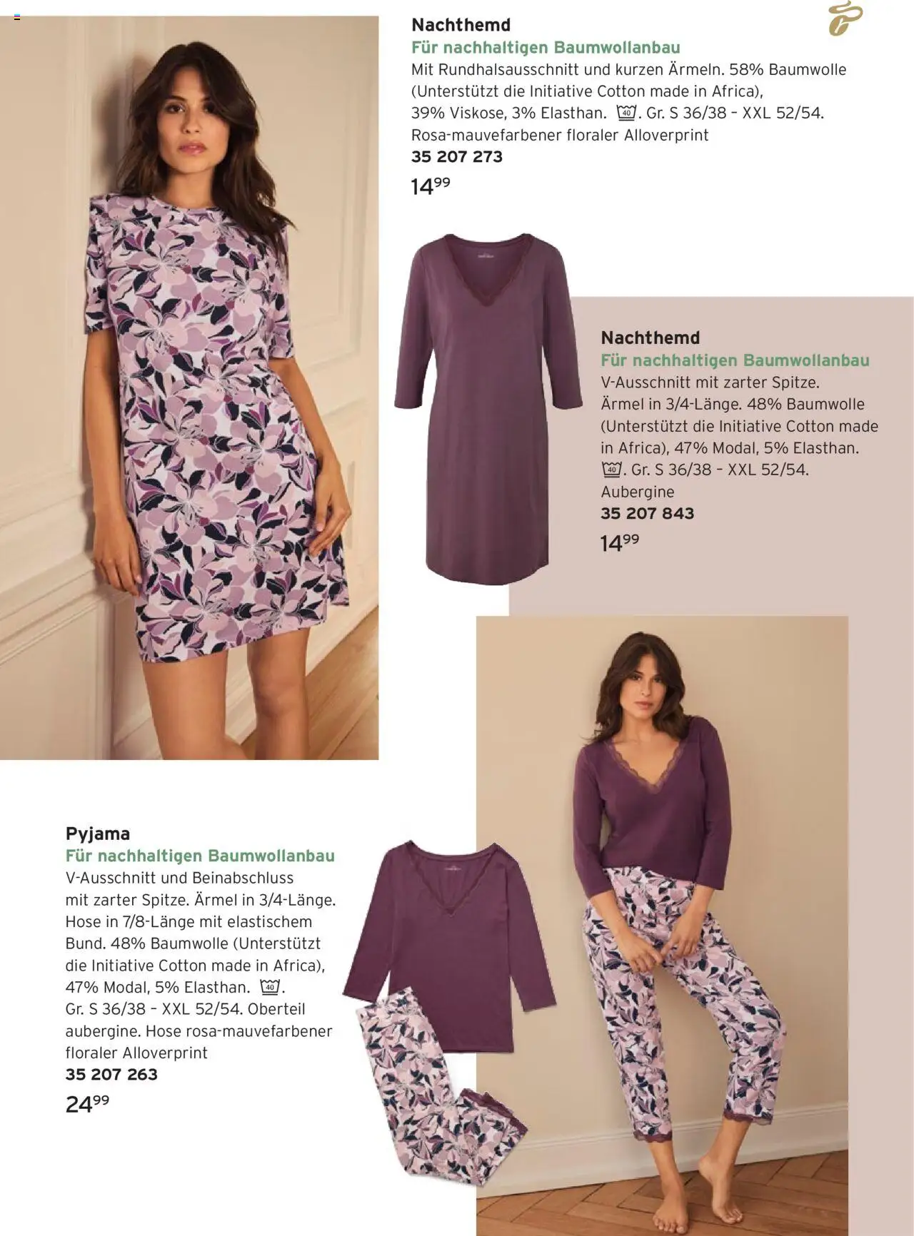 Prospekt Tchibo Late summer vibes - gültig ab dem 20.08.2025 | Seite: 17 | Produkte: Aubergine, Hose, Pyjama
