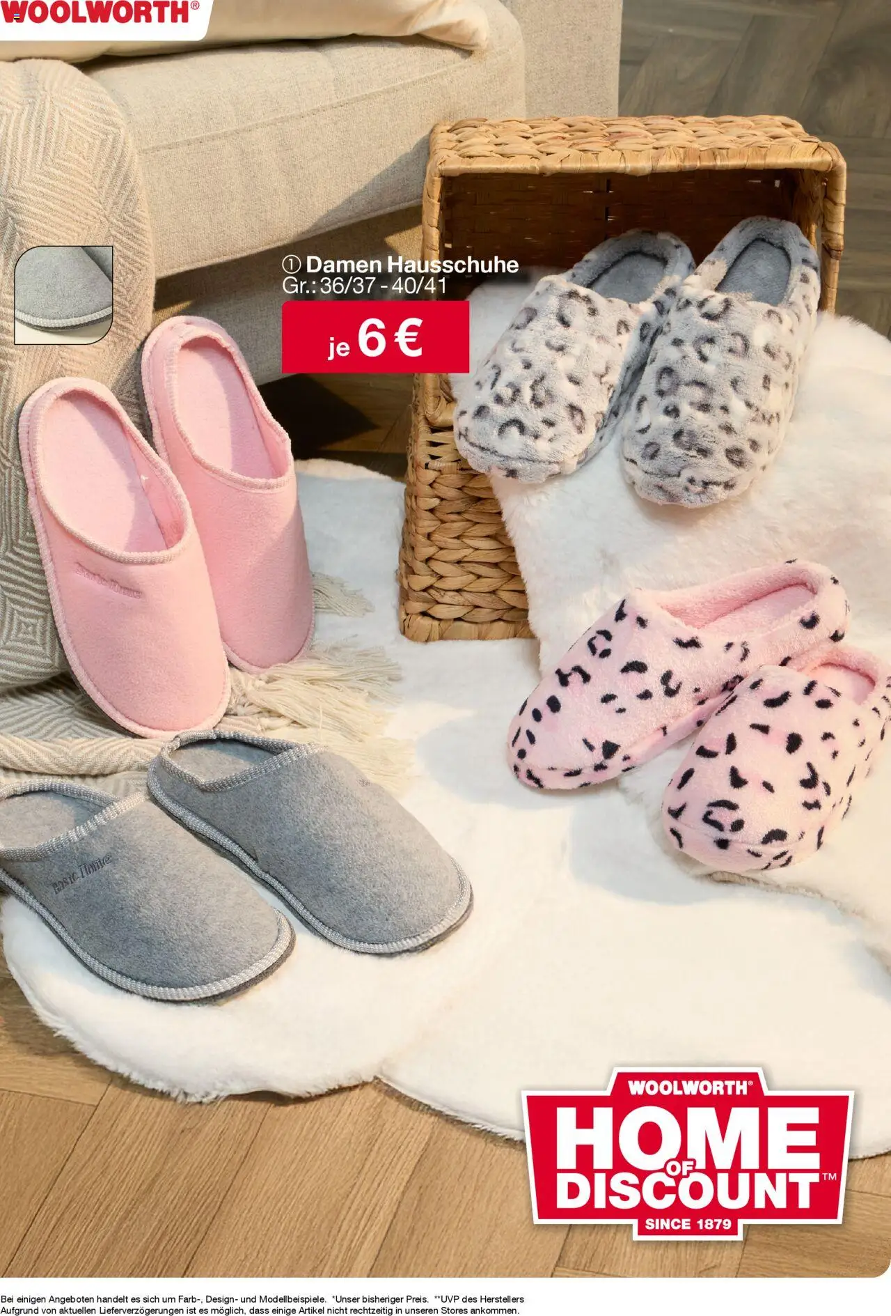 Woolworth Flugblatt gültig ab 05.09.2025 | Seite: 24 | Produkte: Hausschuhe