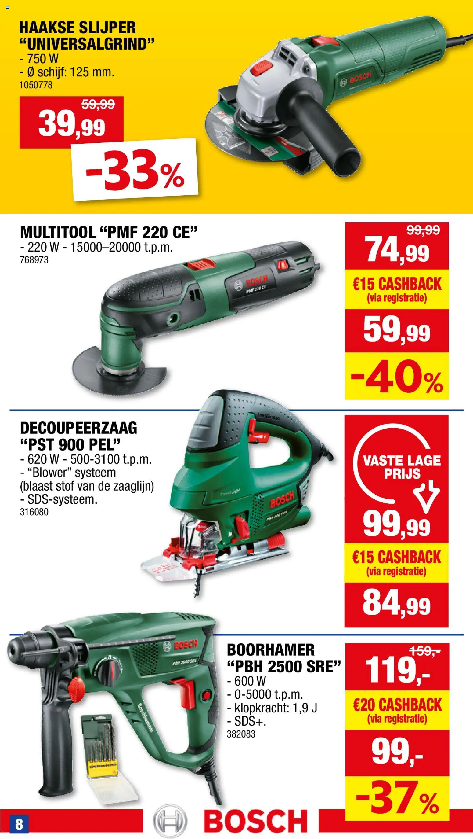 {H1} | Pagina: 8 | Producten: Schijf, Slijper