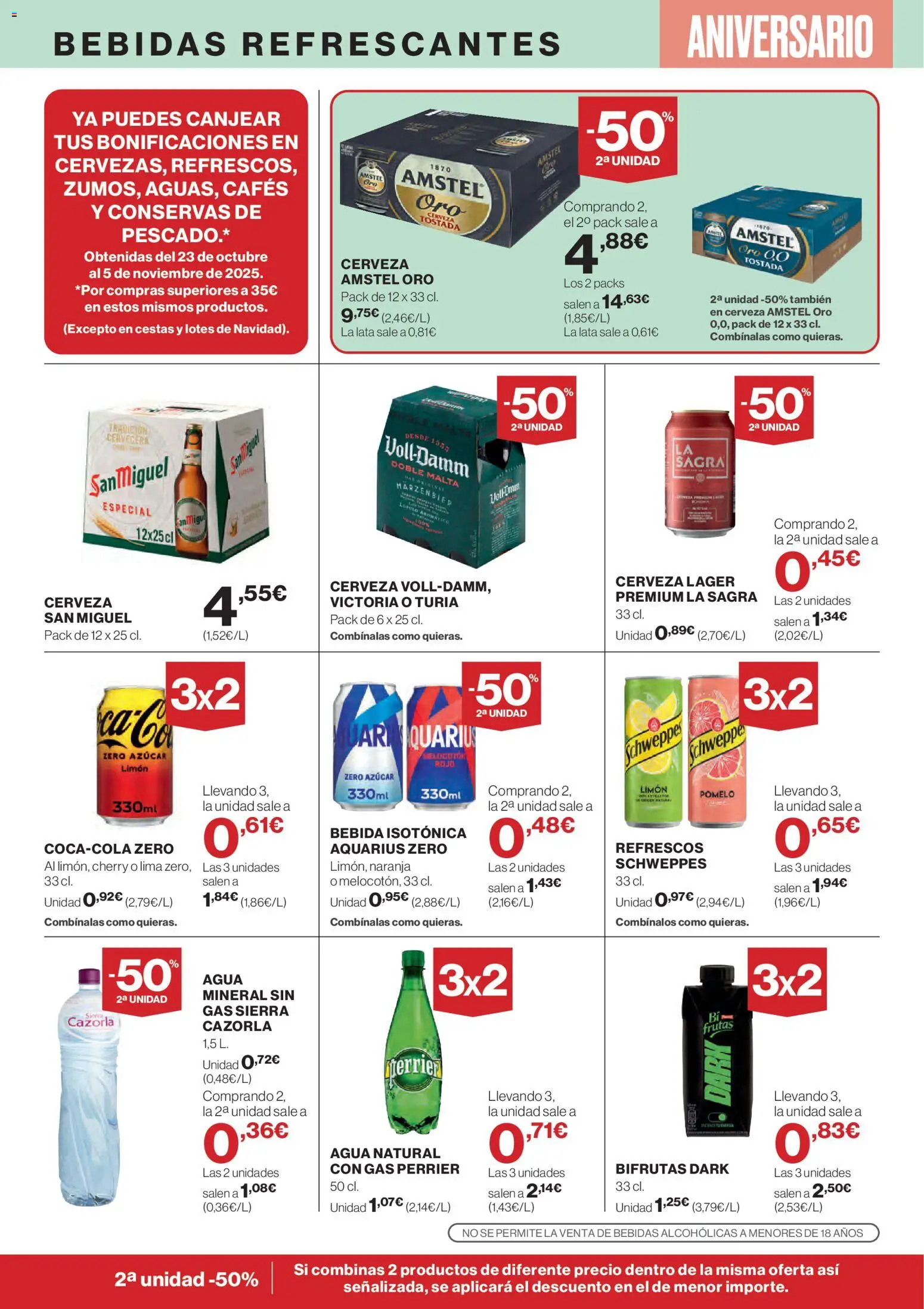 Hipercor catálogo │ válido desde el 06.11.2025 | Página: 35 | Productos: Lima, Cerveza, Pescado