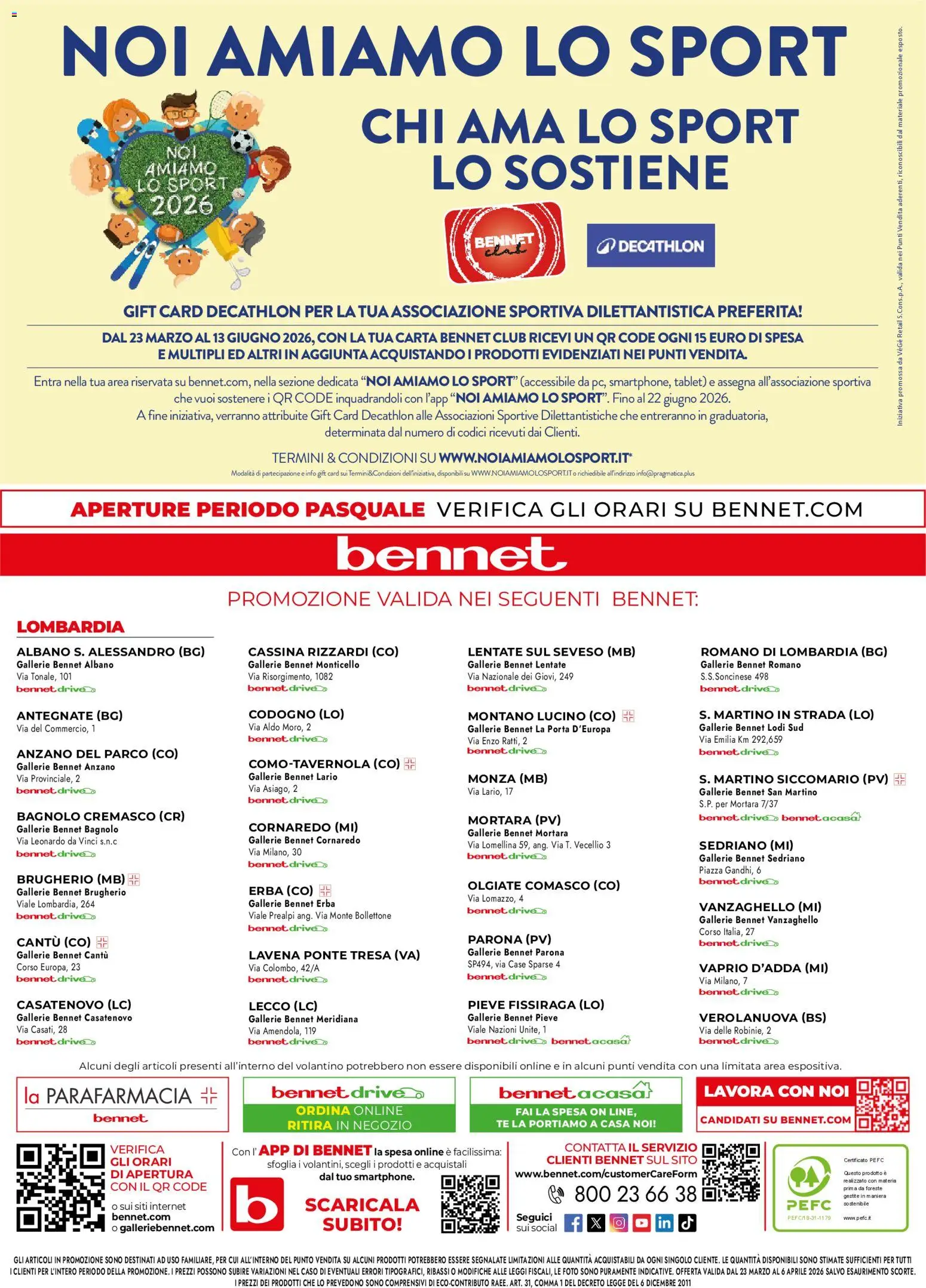 Volantino bennet del 23.03.2026 | Pagina: 44 | Prodotti: Tè, Tablet