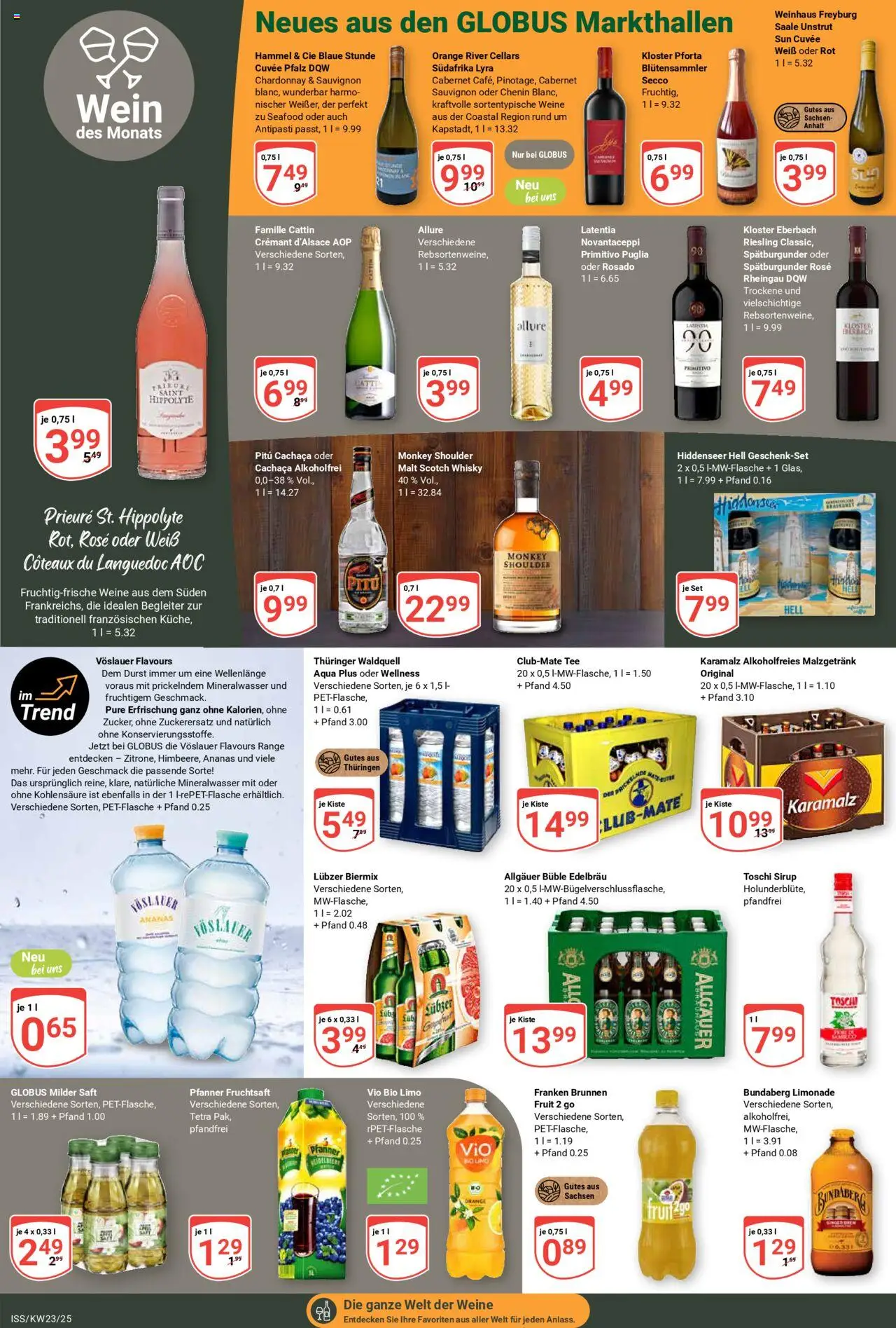 Globus Prospekt 	 - gültig ab dem 02.06.2025 | Seite: 13 | Produkte: Ananas, Sirup, Saft, Fruchtsaft
