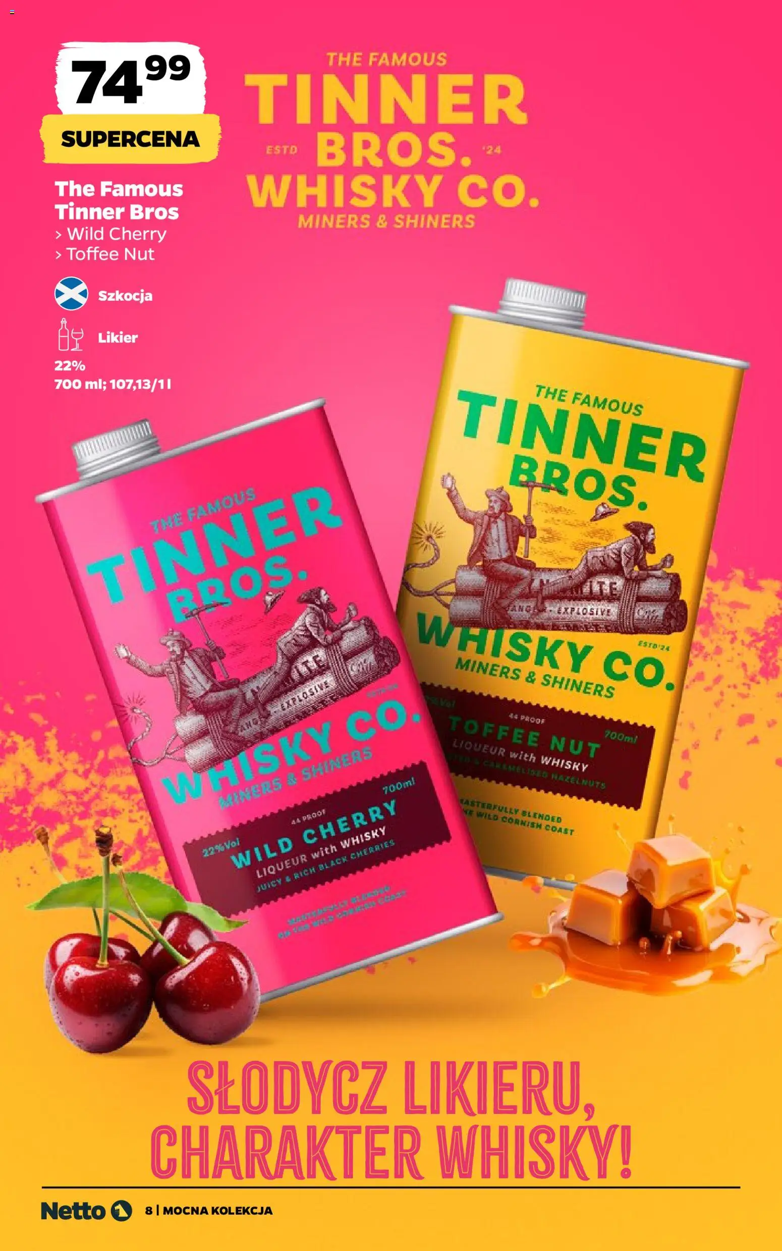 Netto gazetka - Alkohole mocne od 27.04.2026 | Strona: 8 | Produkty: Whisky