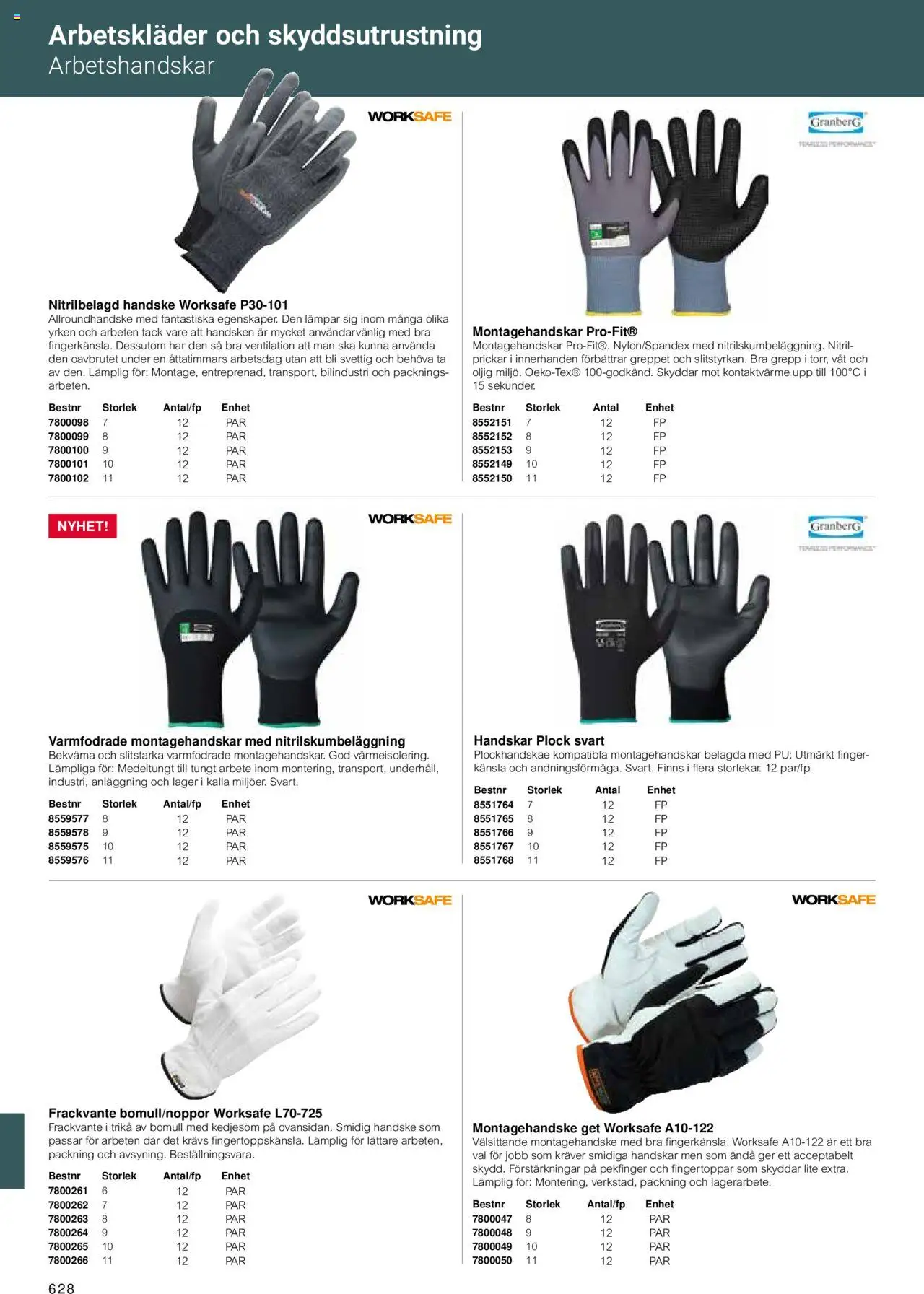 Office Depot reklamblad aktuell från 15.02.2024 | Sida: 630 | Produkter: Arbetshandskar, Handskar