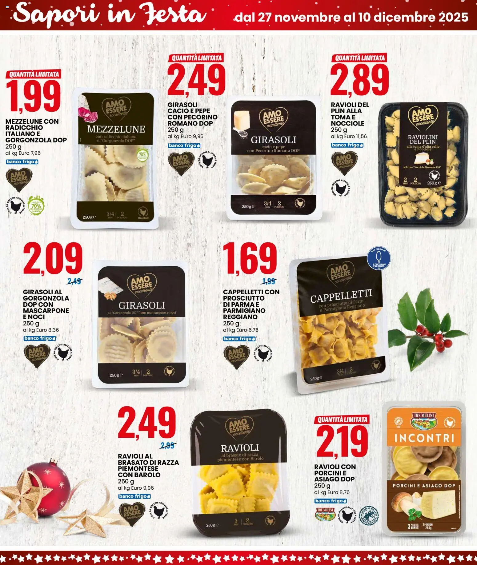 Volantino Eurospin del 27.11.2025 | Pagina: 4 | Prodotti: Noci, Nocciole, Ravioli, Mascarpone