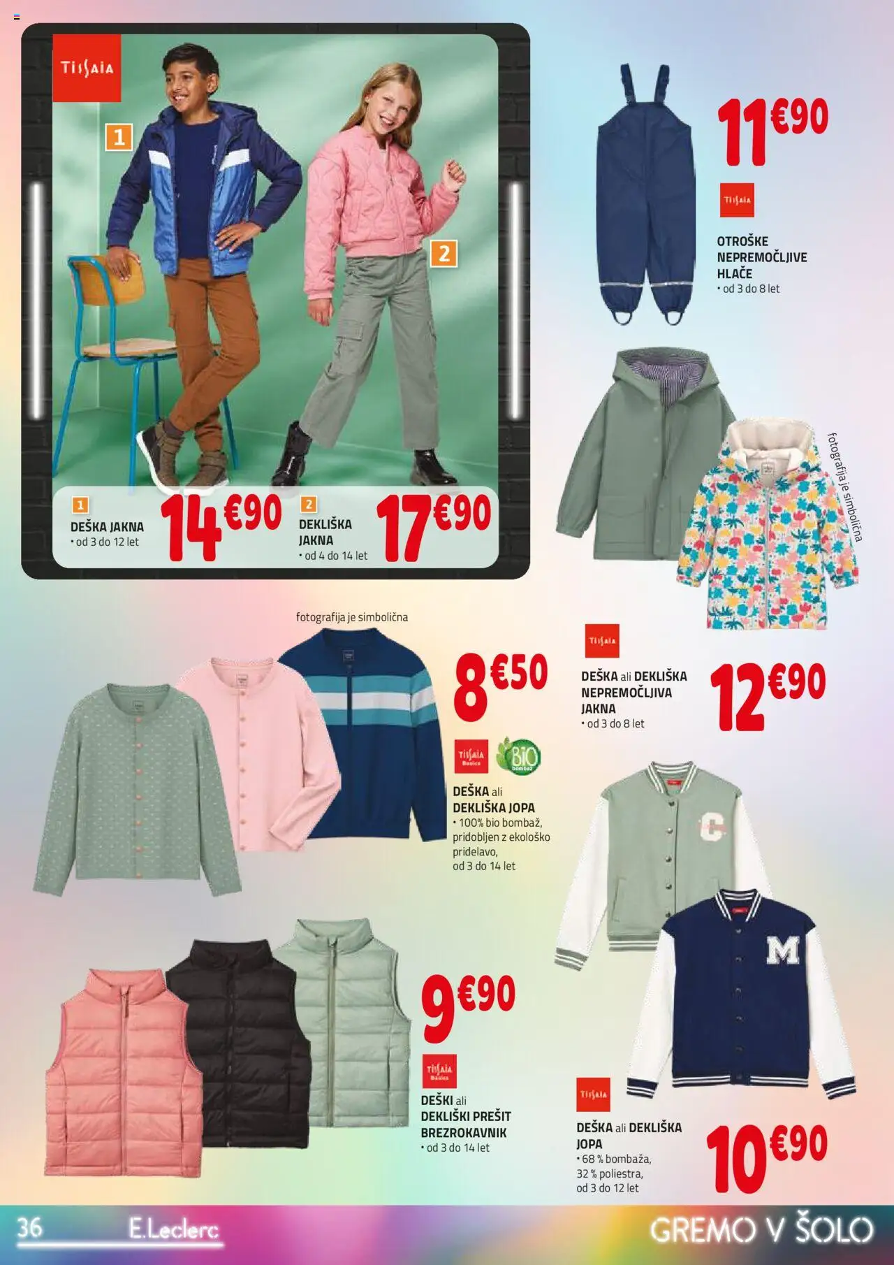 E.leclerc katalog │ velja od 06.08.2025 | Stran: 36 | Izdelki: Brezrokavnik, Jakna, Hlace