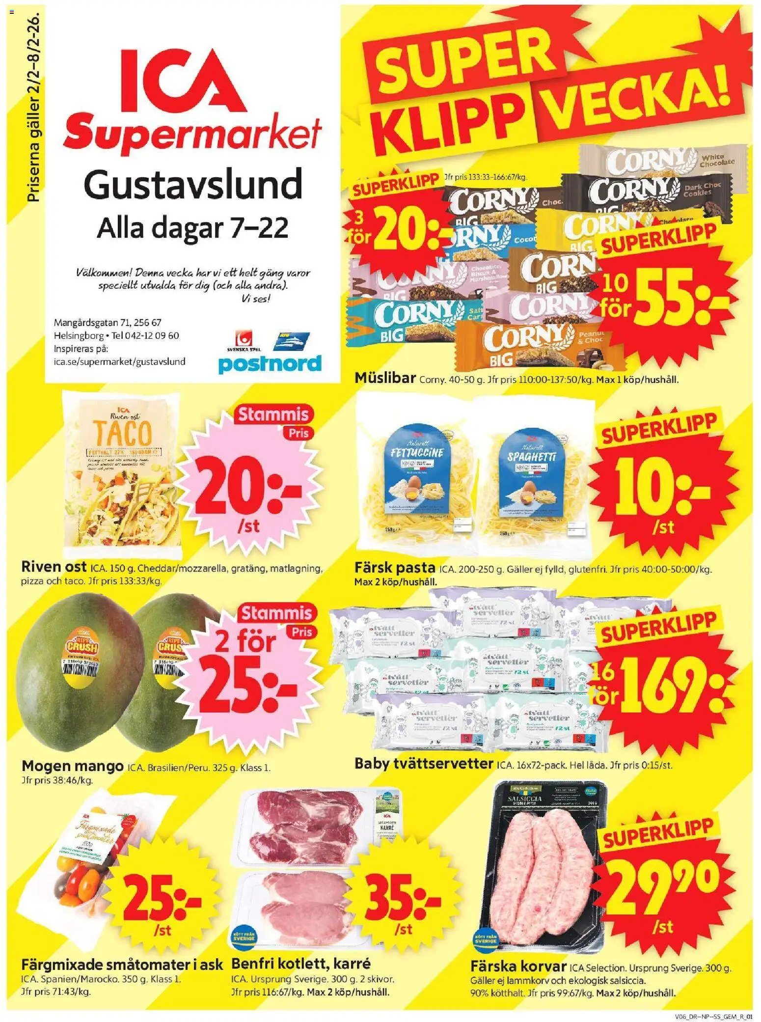 ICA Supermarket reklamblad aktuell från 02.02.2026 | Sida: 1