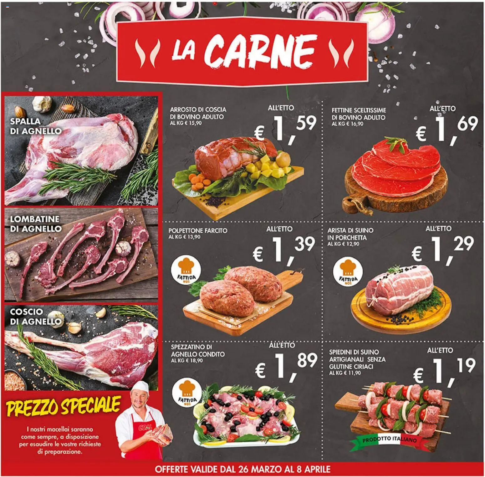 Volantino Coal del 26.03.2026 | Pagina: 4 | Prodotti: Arrosto, Porchetta, Suino, Agnello