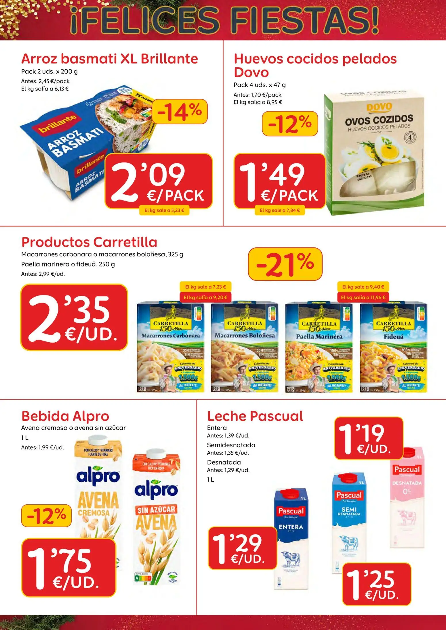 AhorraMas folleto │ válido desde el 20.11.2025 | Página: 14 | Productos: Leche, Huevos, Arroz