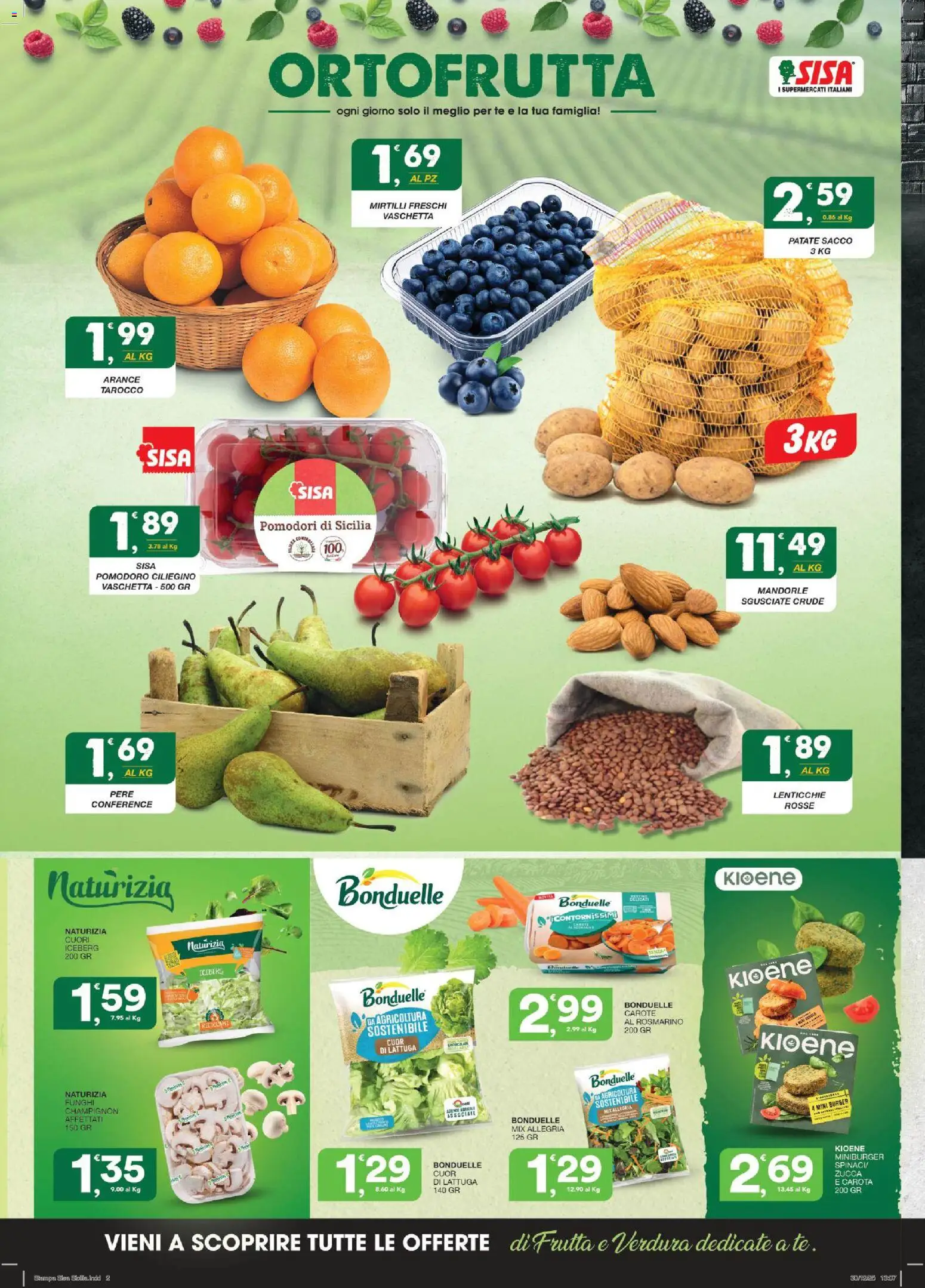 Volantino SISA del 15.01.2026 | Pagina: 2 | Prodotti: Tè, Frutta, Zucca, Mirtilli