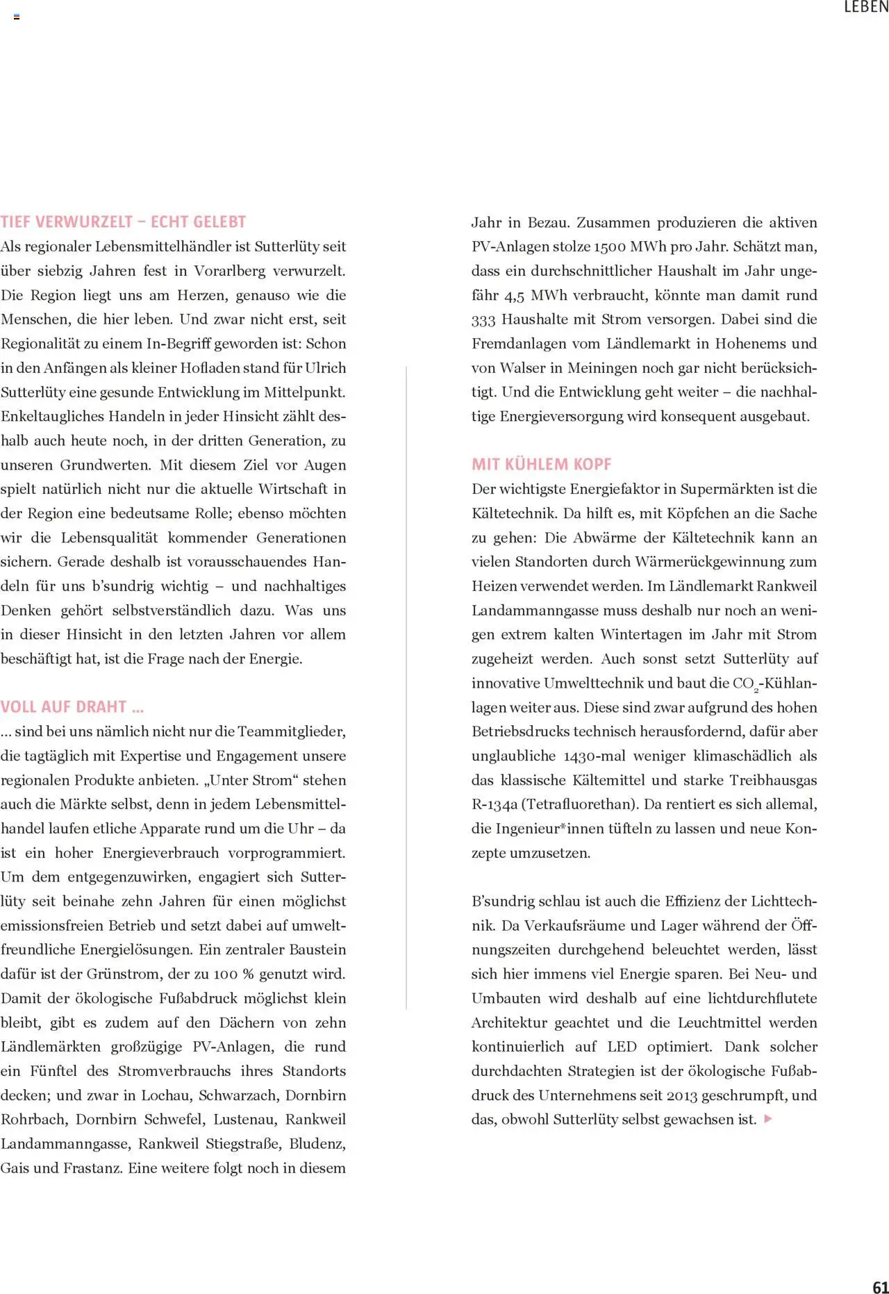 Sutterlüty B’sundrig Magazine gültig ab 18.06.2025 | Seite: 61 | Produkte: Uhr, Libacomb