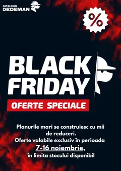 Ofertele Dedeman valabile de la 07.11.2025