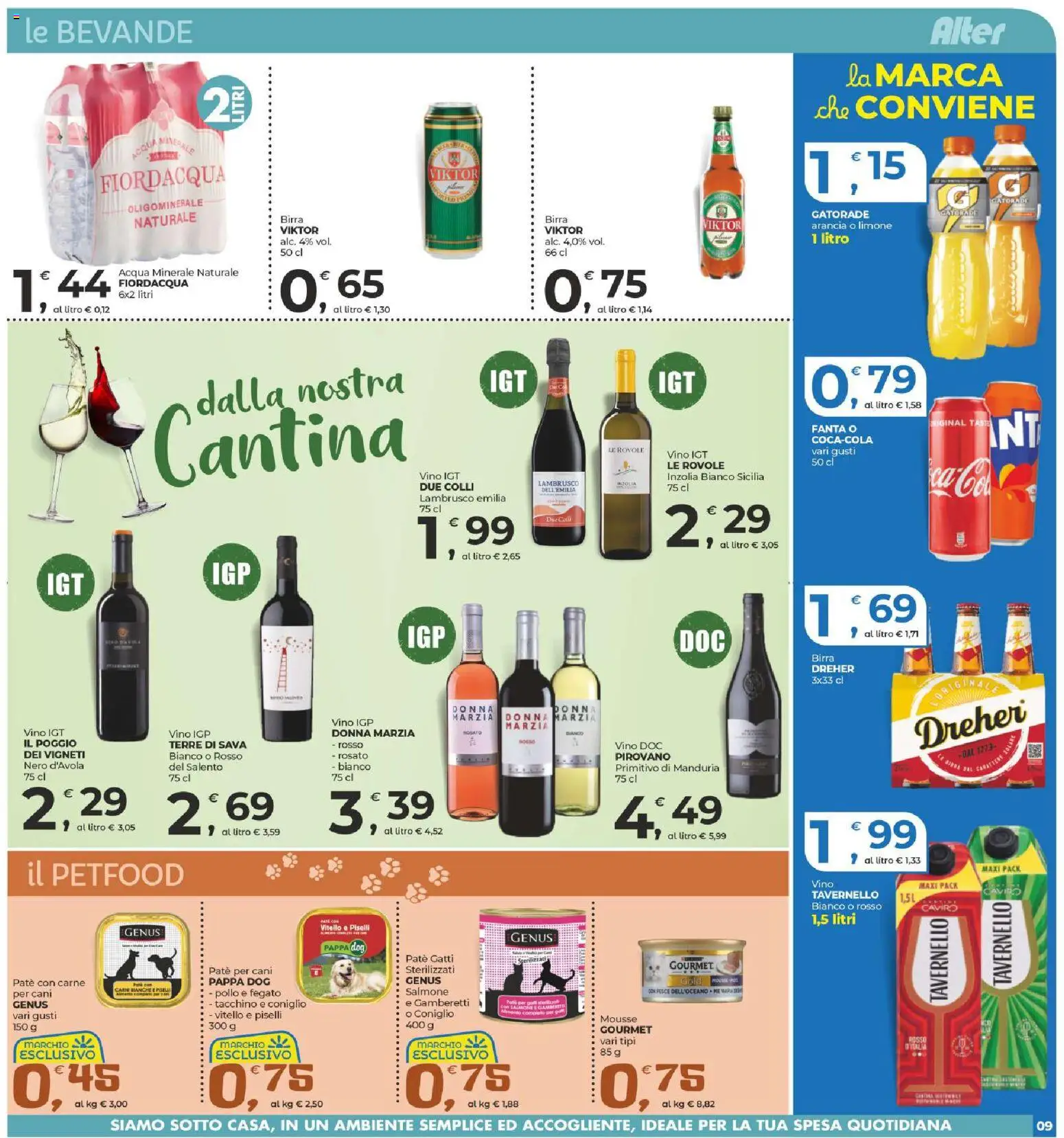 Volantino Alter Discount del 13.03.2026 | Pagina: 9 | Prodotti: Salmone, Pesce, Vino, Vitello