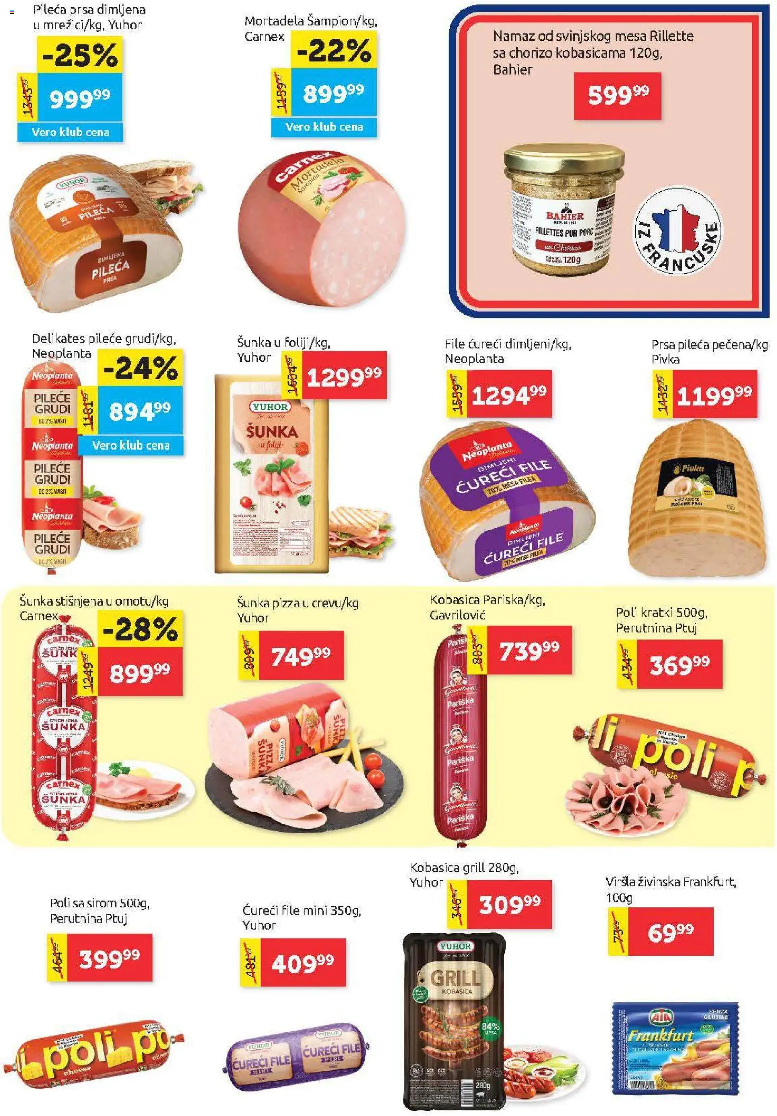 SuperVERO katalog - važi od 05.03.2026 | Strana: 5 | Proizvode: Pileće grudi, Perutnina Ptuj, Šunka, Kobasica