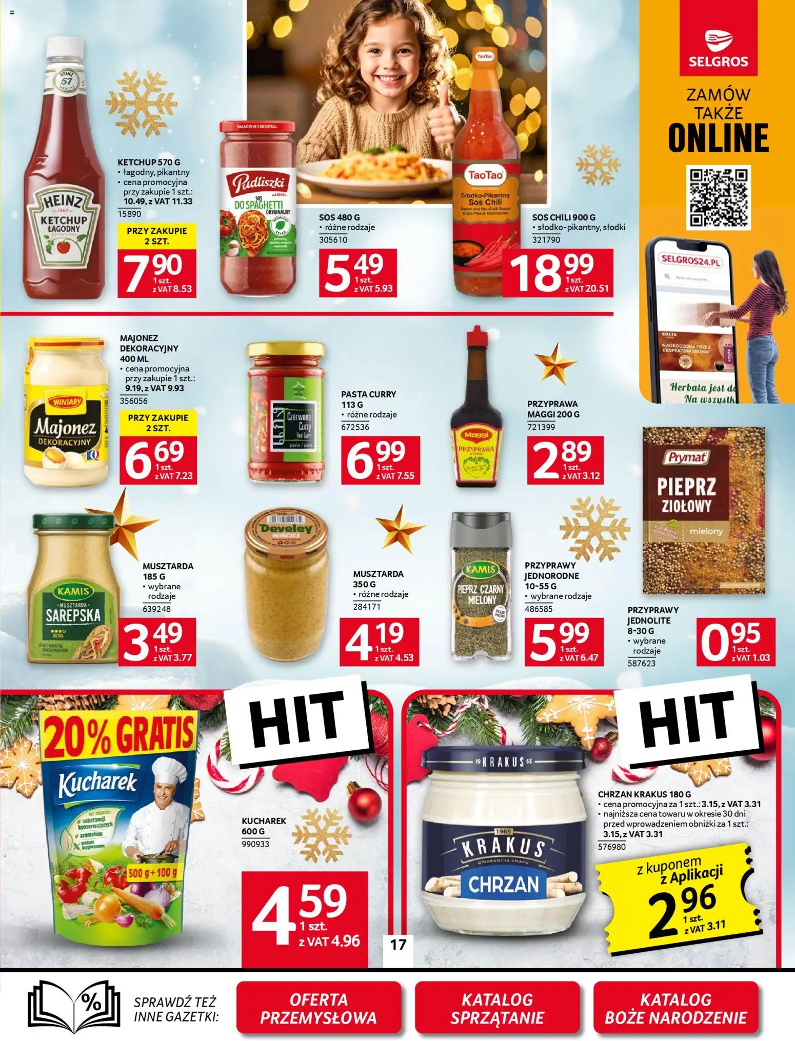 Selgros cash&carry Gazetka od 06.11.2025 | Strona: 17 | Produkty: Chili, Curry, Musztarda, Herbata