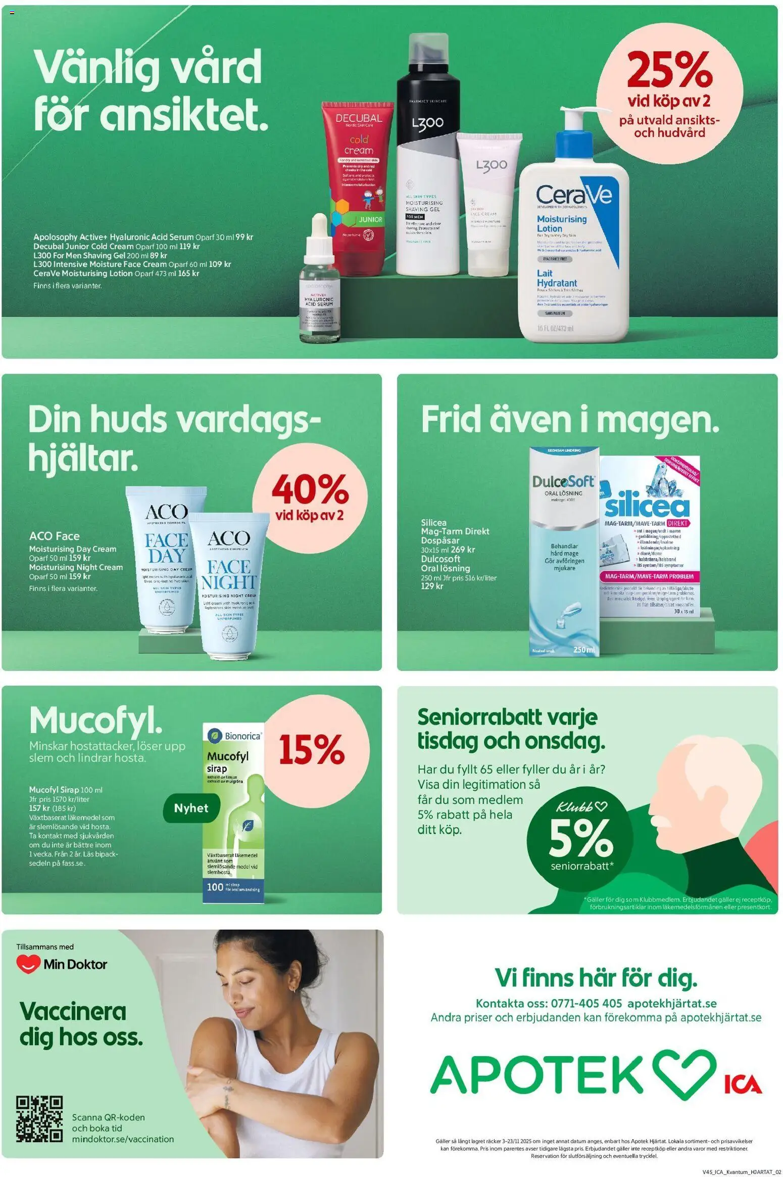 ICA Kvantum reklamblad aktuell från 03.11.2025 | Sida: 7 | Produkter: Timjan, Galler, Bh, Serum