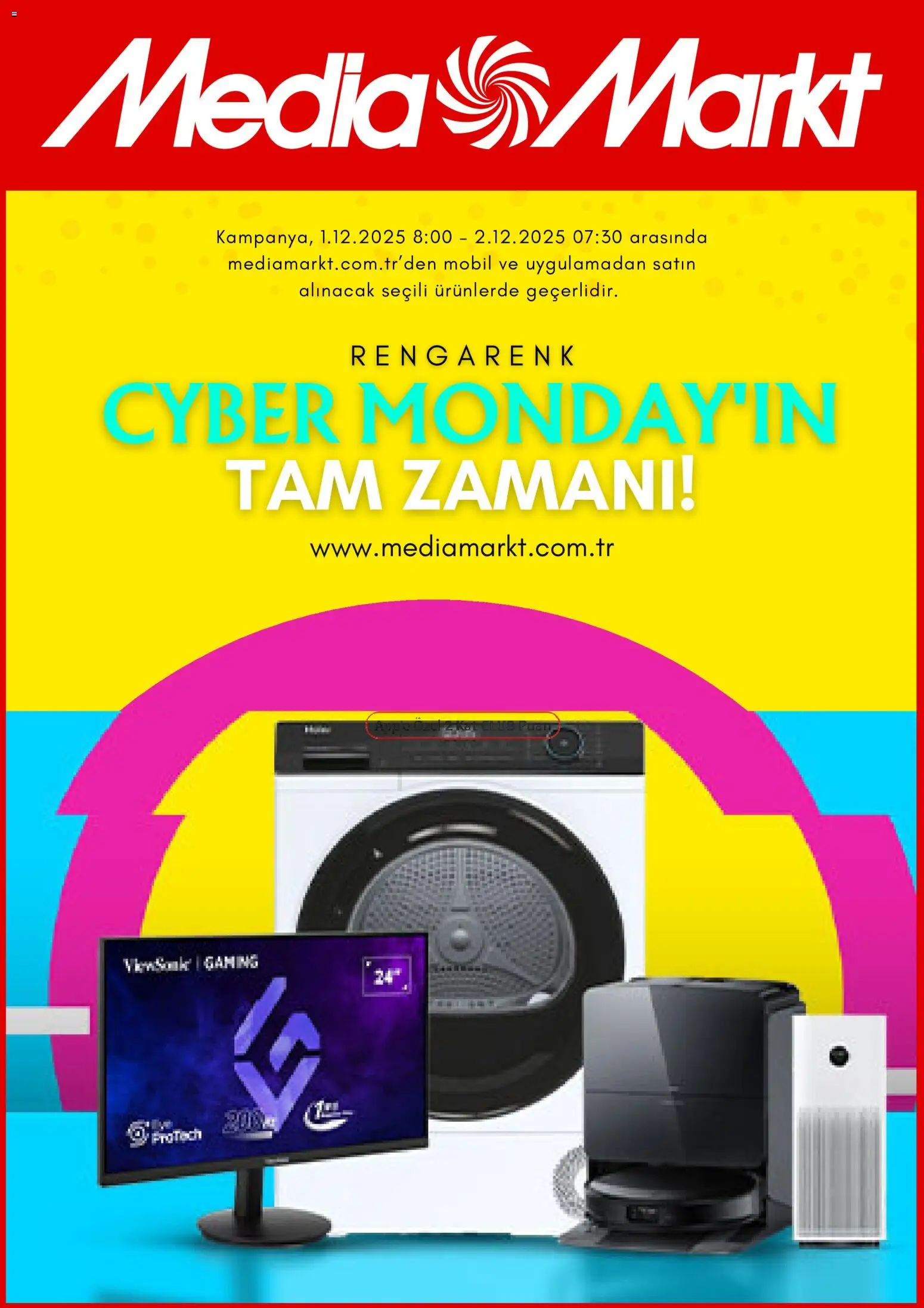 Media Markt Cyber Monday - 01.12.2025 tarihinden itibaren geçerlidir | Sayfa: 1