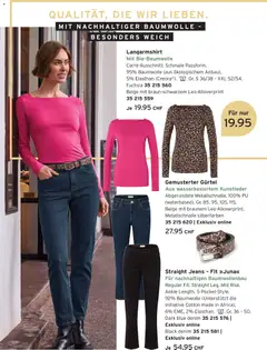 Tchibo Aktionen ab 27.01.2026 gültig | Seite: 7 | Produkte: Gürtel, Jeans, Langarmshirt