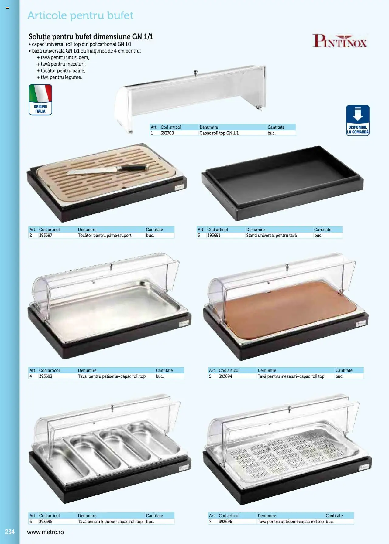 Noul catalog Metro – valabil de la 17.09.2025 | Pagină: 234 | Produse: Top, Bufet, Unt, Tocător