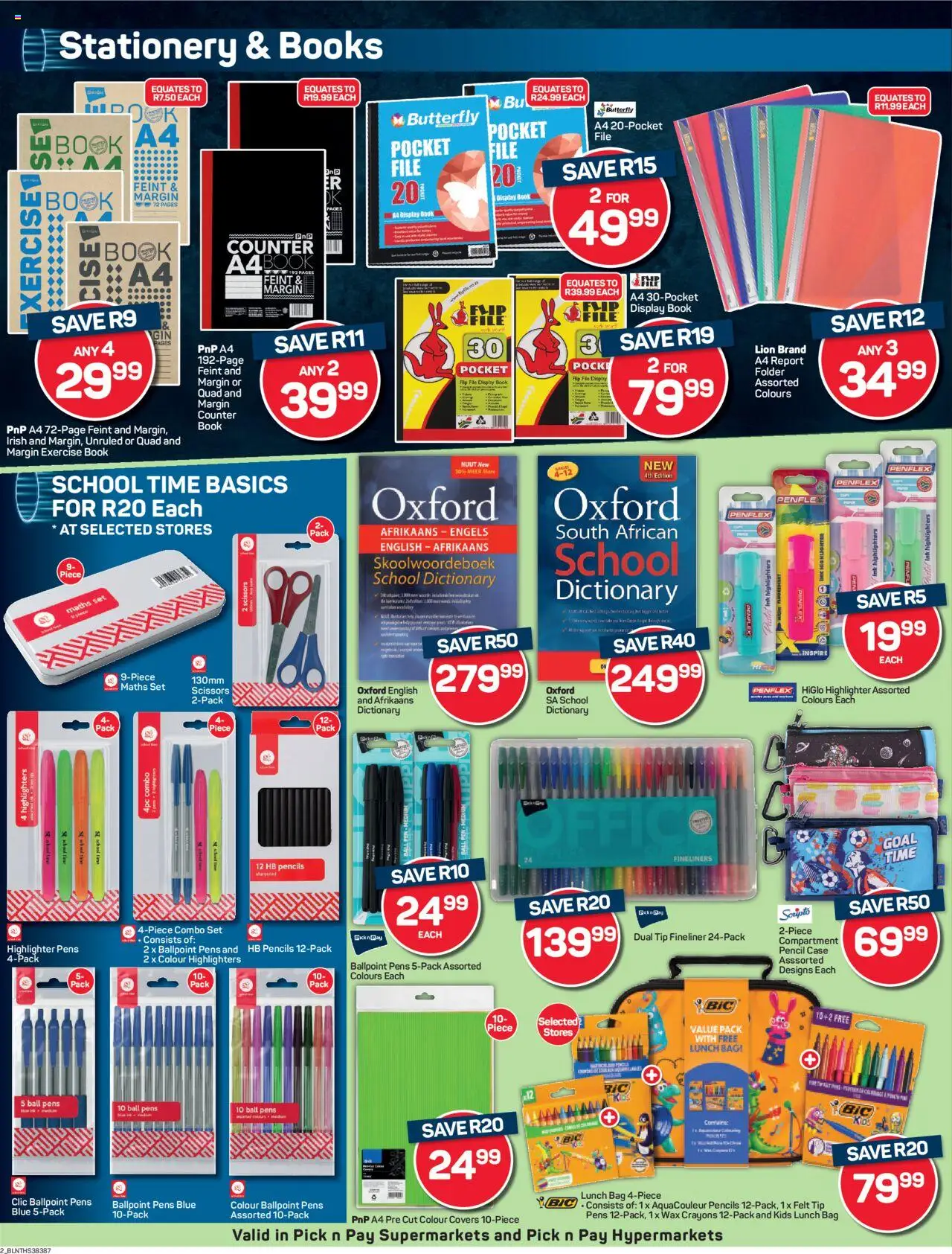 Pick n Pay Back to School Specials │ valid from 14.07.2025 | Page: 2 | Products: Pencil, Case, Bag, Wax