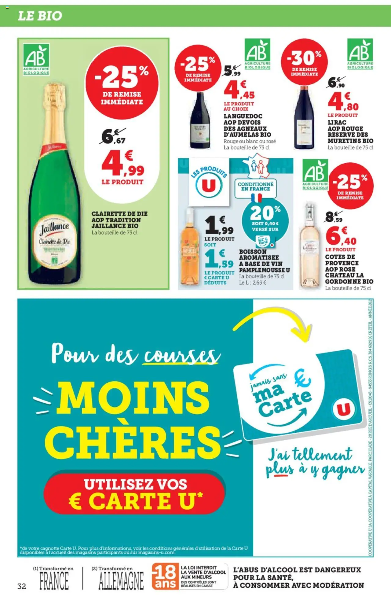 | Page: 32 | Produits: Pamplemousse, Base, Clairette de die, Vin
