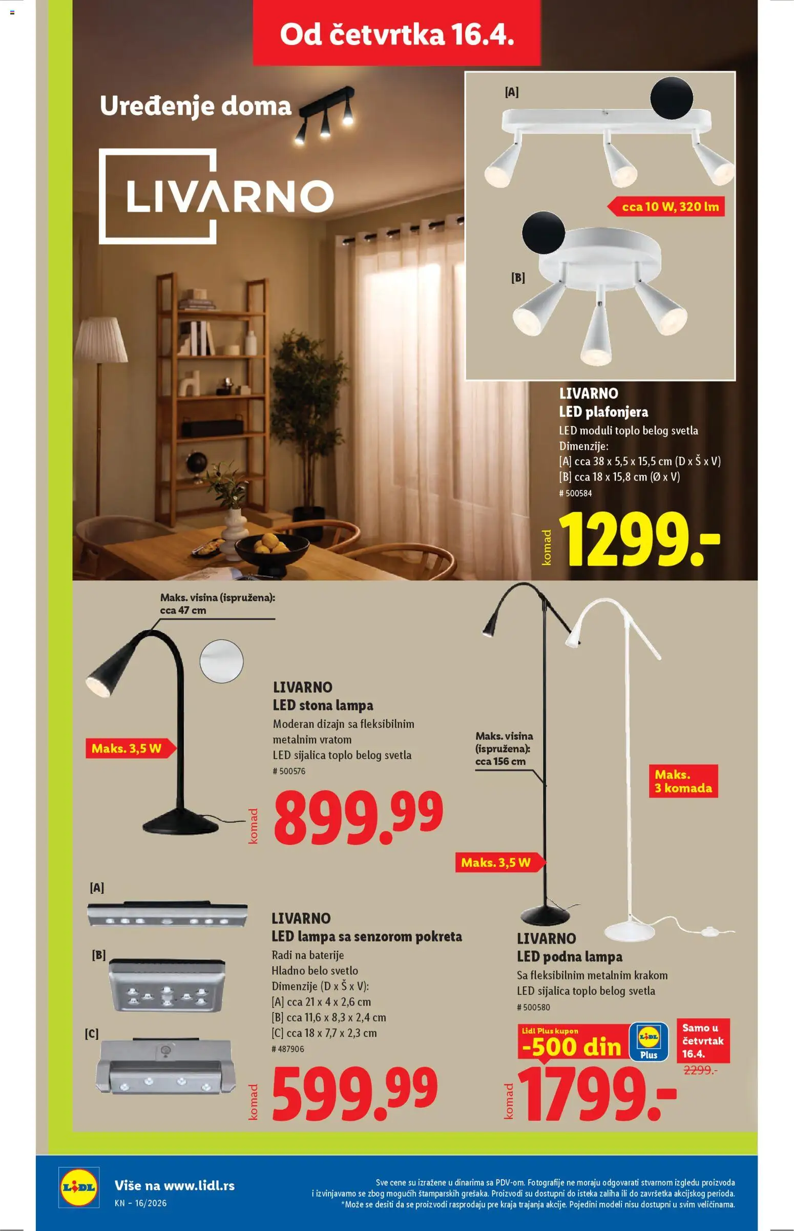 Lidl katalog - važi od 16.04.2026 | Strana: 76 | Proizvode: Lampa, LED sijalica, Podna lampa, Baterije