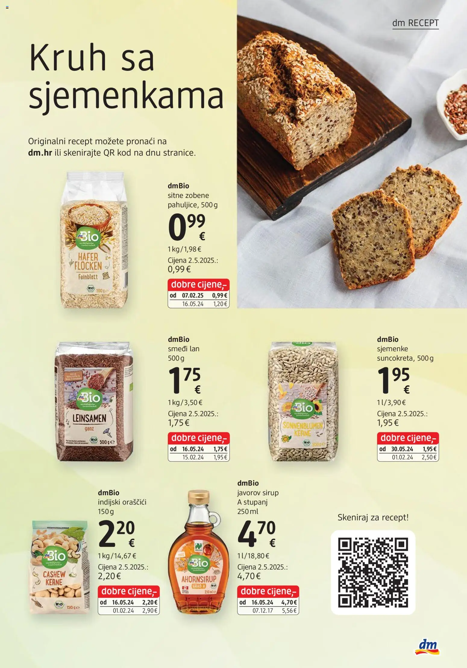 DM katalog | vrijedi od 01.04.2026 | Stranica: 31 | Proizvodi: Kruh, Sjemenke, Sirup