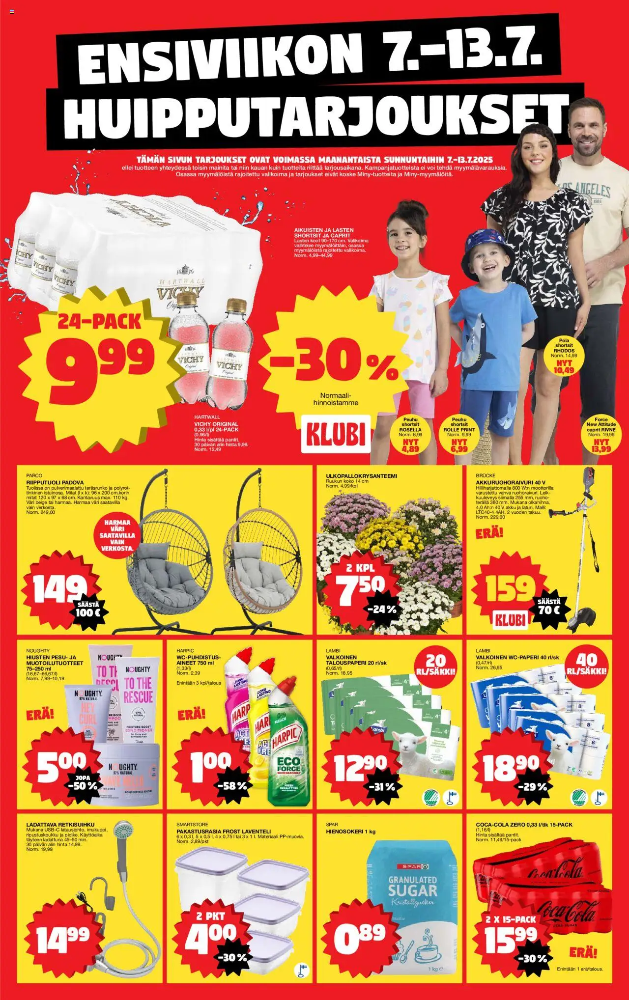  | Sivu: 1 | Tuotteet: Akku, Coca cola, Shortsit, Voi