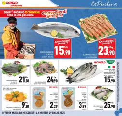 Volantino Conad del 15.07.2025 | Pagina: 7 | Prodotti: Salmone, Pesce, Polpo, Branzino