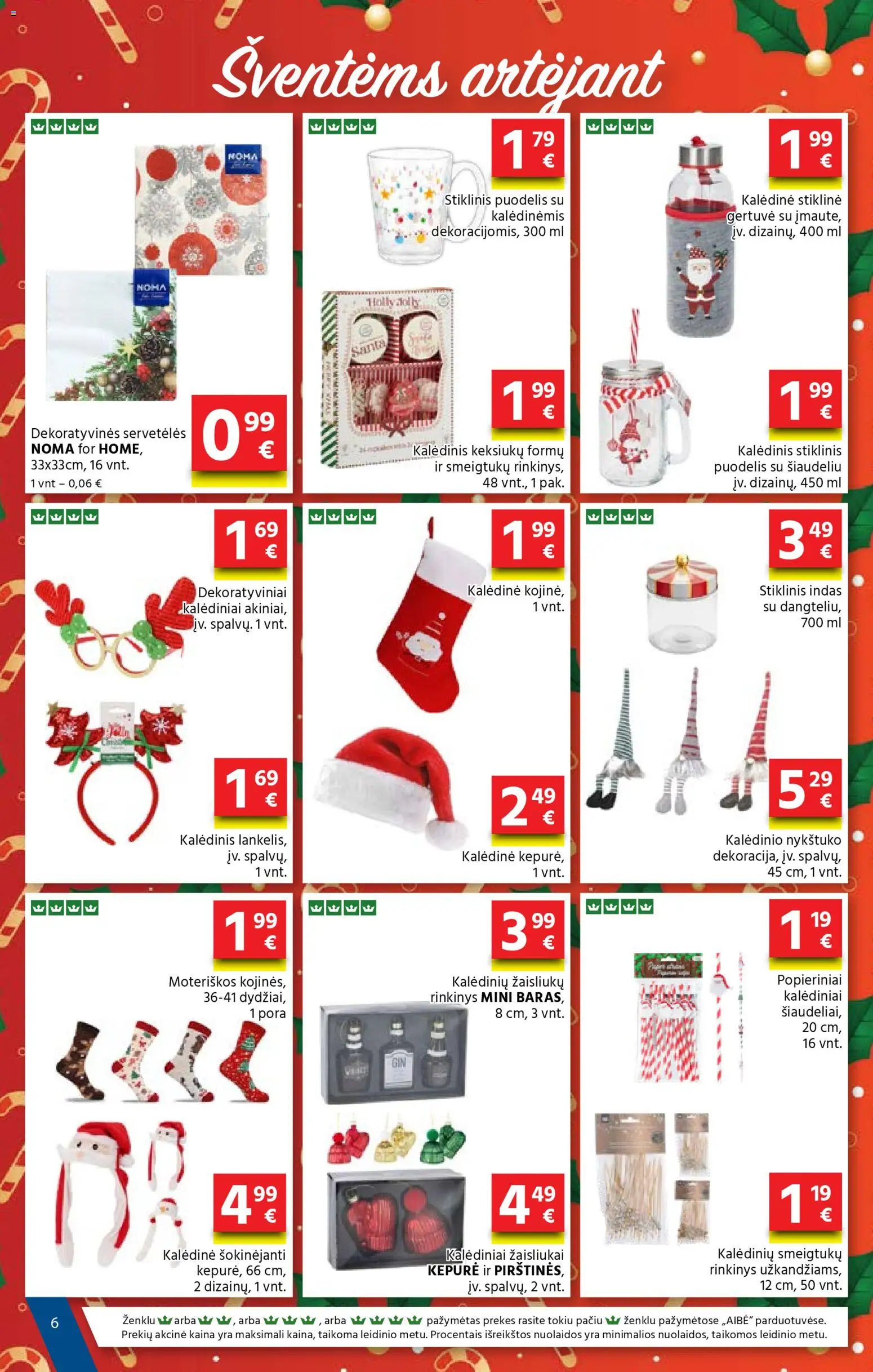 AIBE akcijos nuo 27.11.2025 | Puslapis: 6 | Prekių: Kepurė, Puodelis