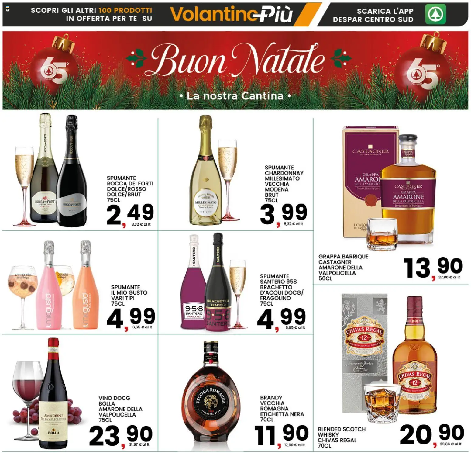 Volantino Interspar del 11.12.2025 | Pagina: 5 | Prodotti: Whisky, Grappa, Brandy, Amaro