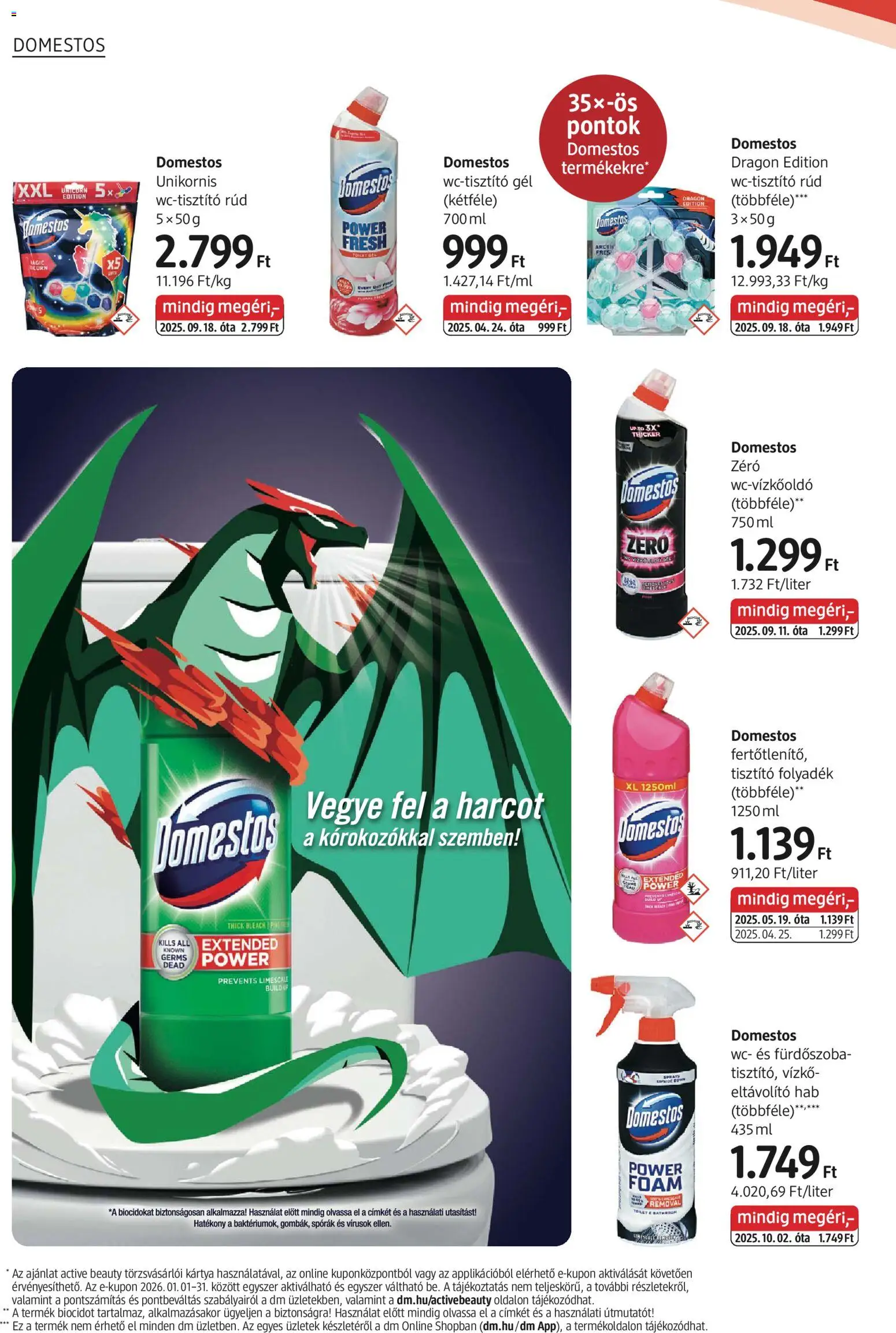 DM Drogerie Markt akciós ujság - amely érvényes a következő dátumtól: 08.01.2026 | Oldal: 22 | Termékek: WC, Fürdőszoba