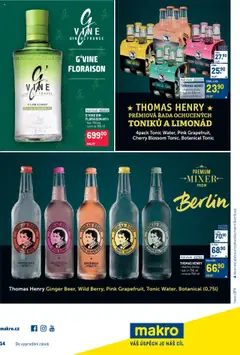 Makro leták - Gastronomie od 18.06.2025 | Strana: 26 | Produkty: Gin, Ginger Beer, Tonic Water, Tonic