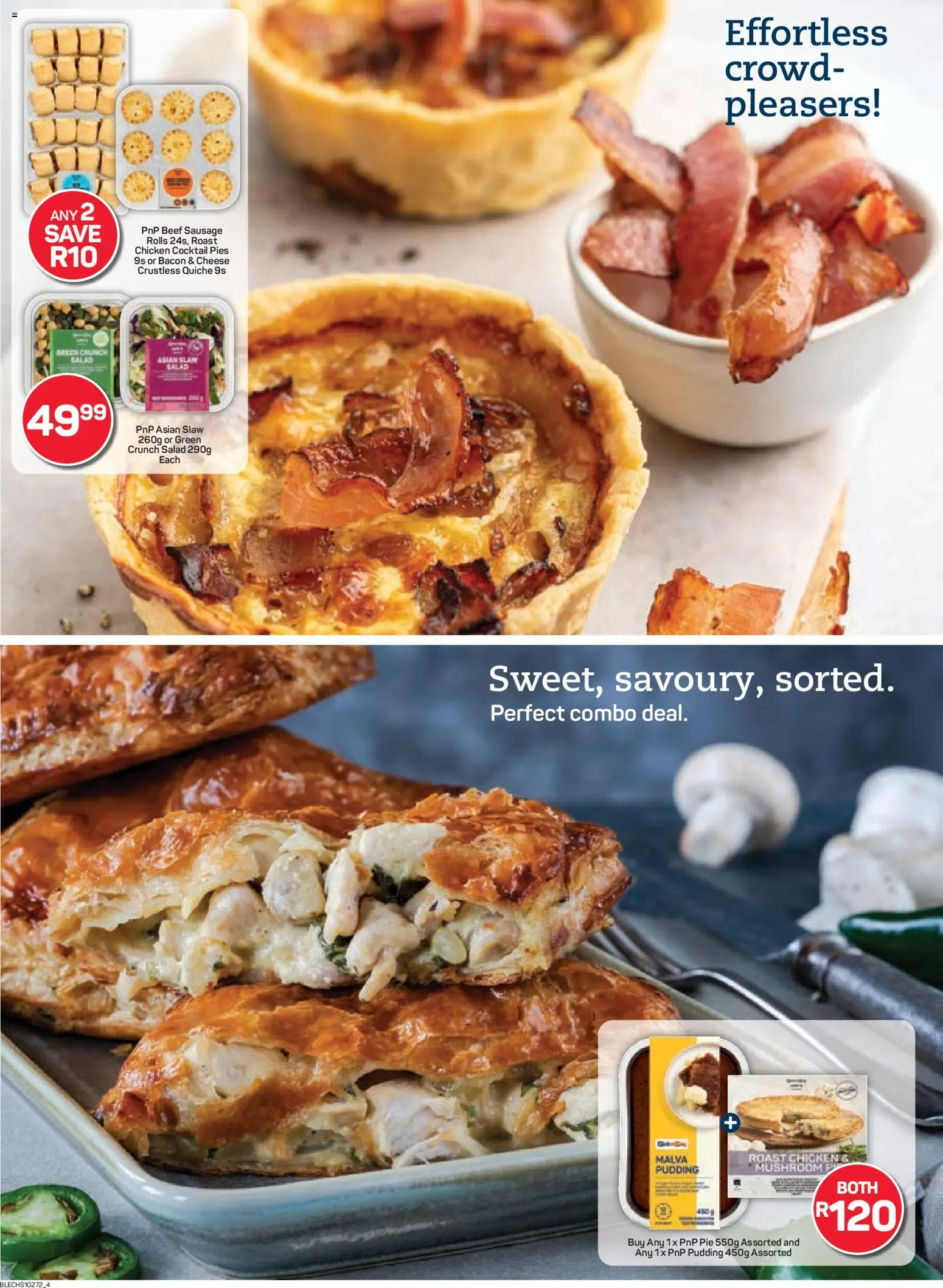 New Pick n Pay catalogue – valid from 27.10.2025 | Page: 4 | Products: Cheese, Beef, Salad, Bacon