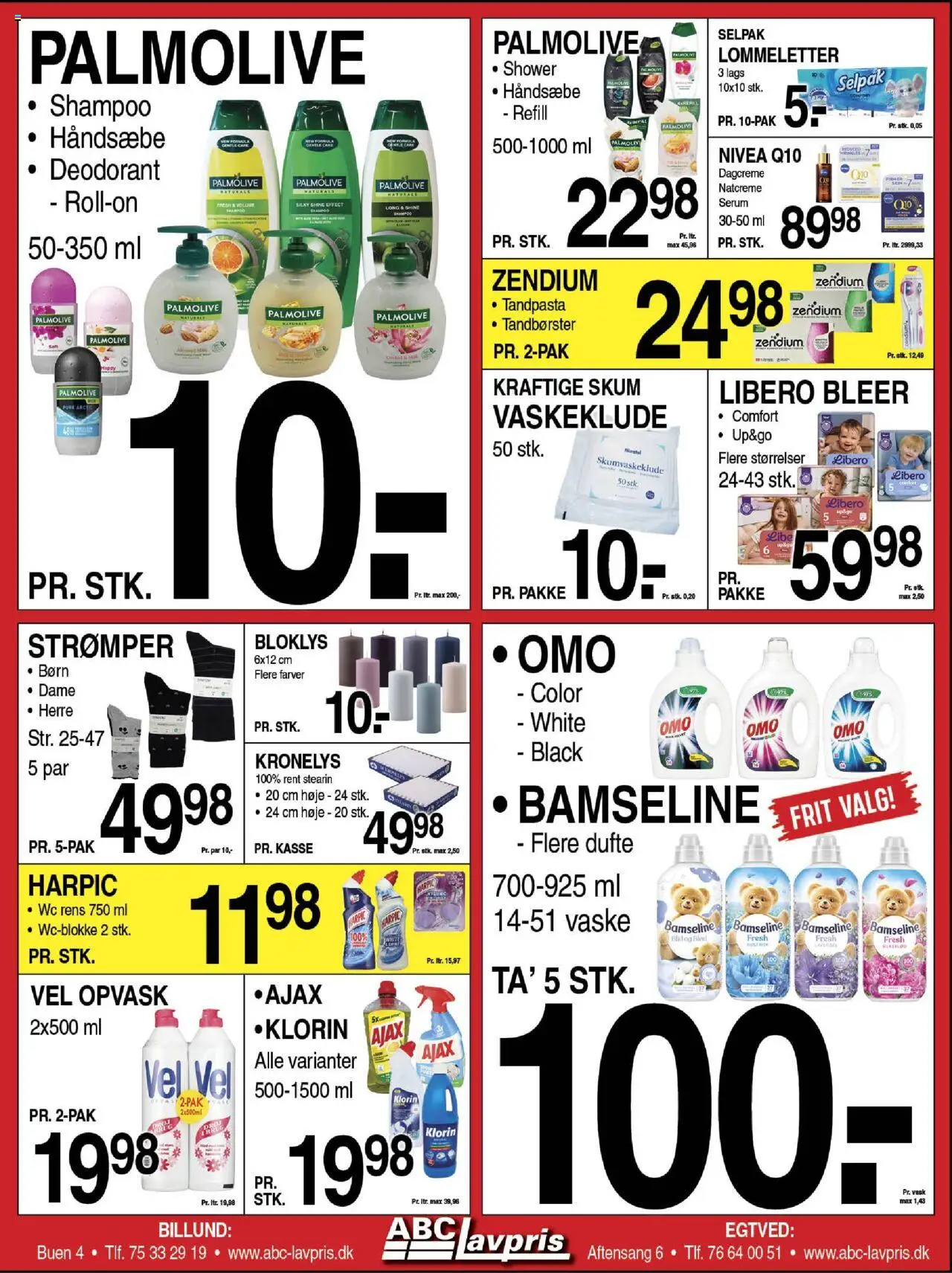 Abc Lavpris tilbudsavis – gyldig fra 01.10.2025 | Side: 8 | Produkter: Shampoo, Deodorant, Tandpasta, Strømper