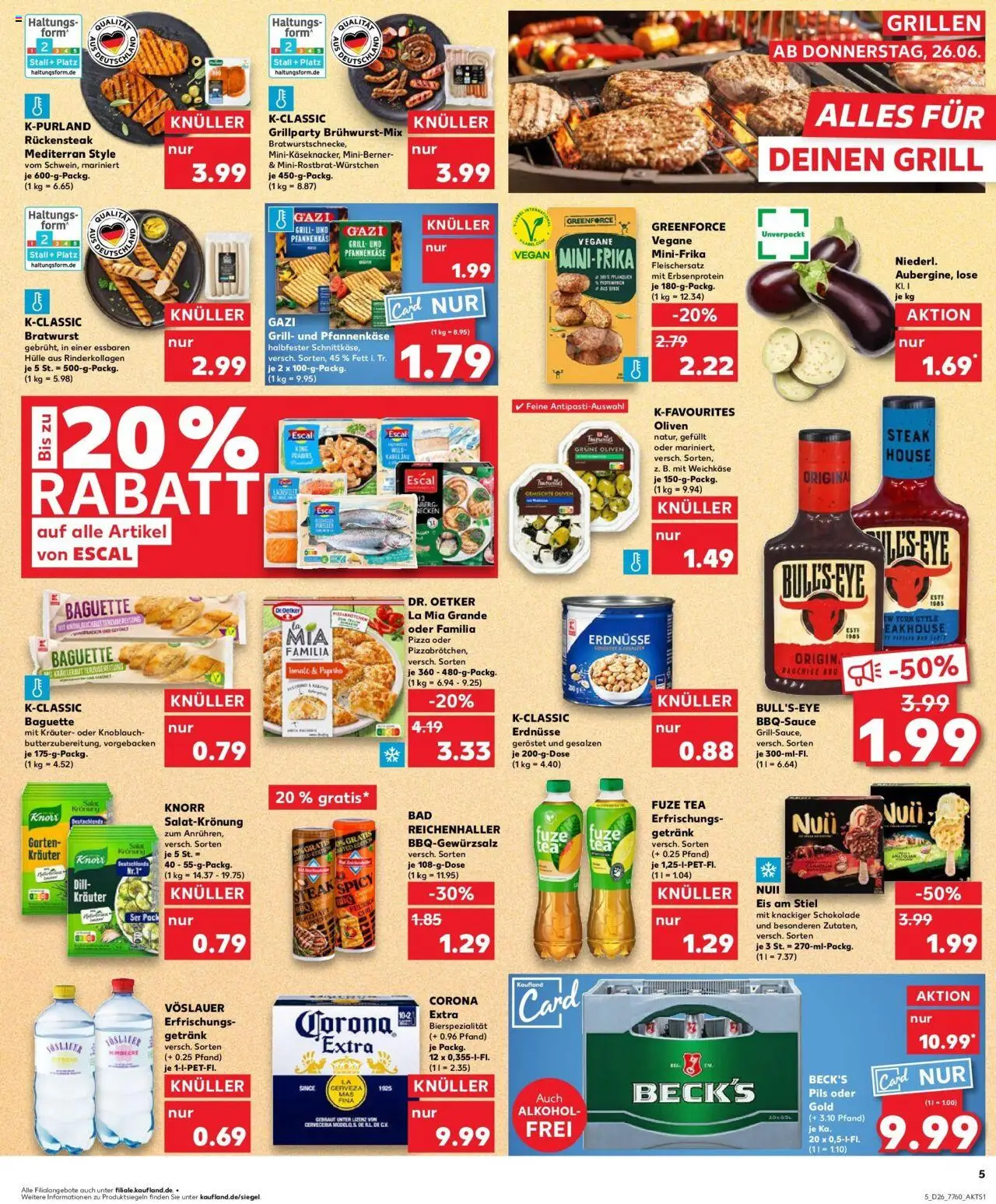 Kaufland prospekt Ellwangen (Jagst)	 - gültig ab dem 29.06.2025 | Seite: 16 | Produkte: Hülle, Erdnüsse, Bratwurst, Knoblauch