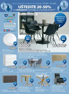 Jysk katalog - pregled Jysk kataloga - važi od 15.04.2026 | Strana: 10 | Proizvode: Komoda, Sto, Klupa, Trpezarijski sto