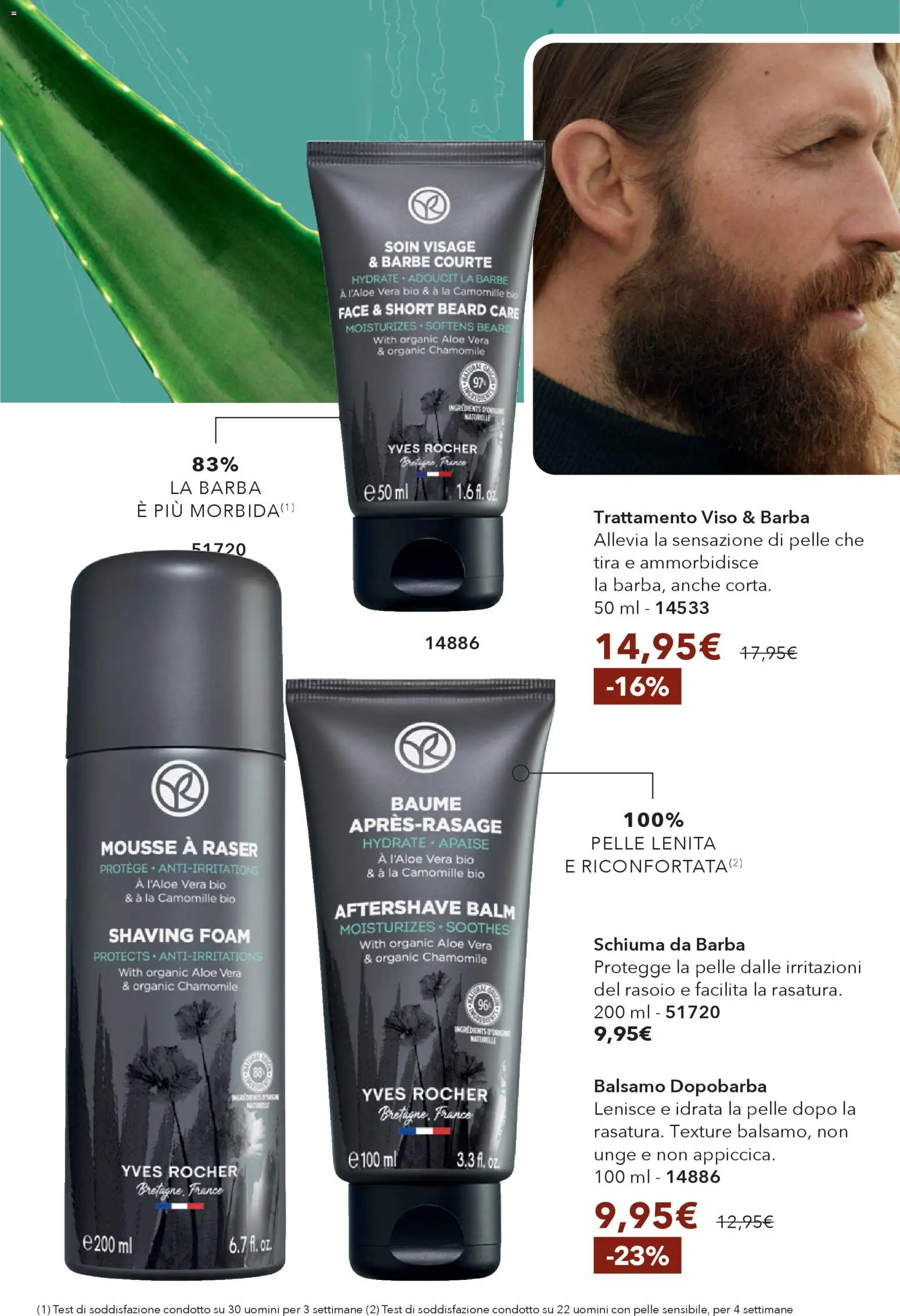 Volantino Yves Rocher del 17.02.2026 | Pagina: 44 | Prodotti: Balsamo, Dopobarba, Rasoio, Aloe vera