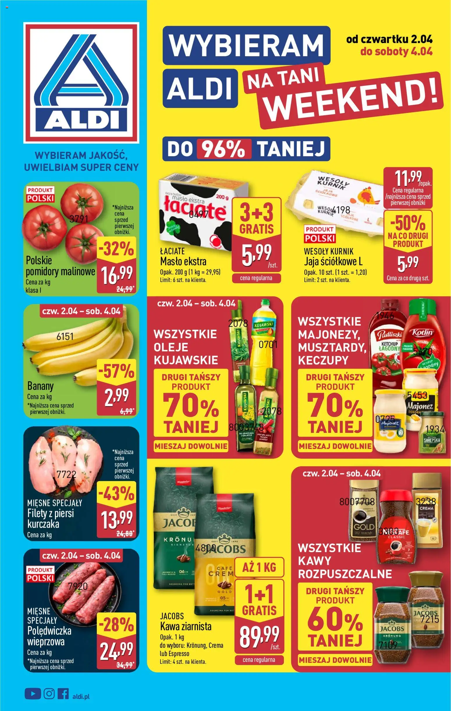Aldi gazetka - Oferta weekendowa od 02.04.2026 | Strona: 1