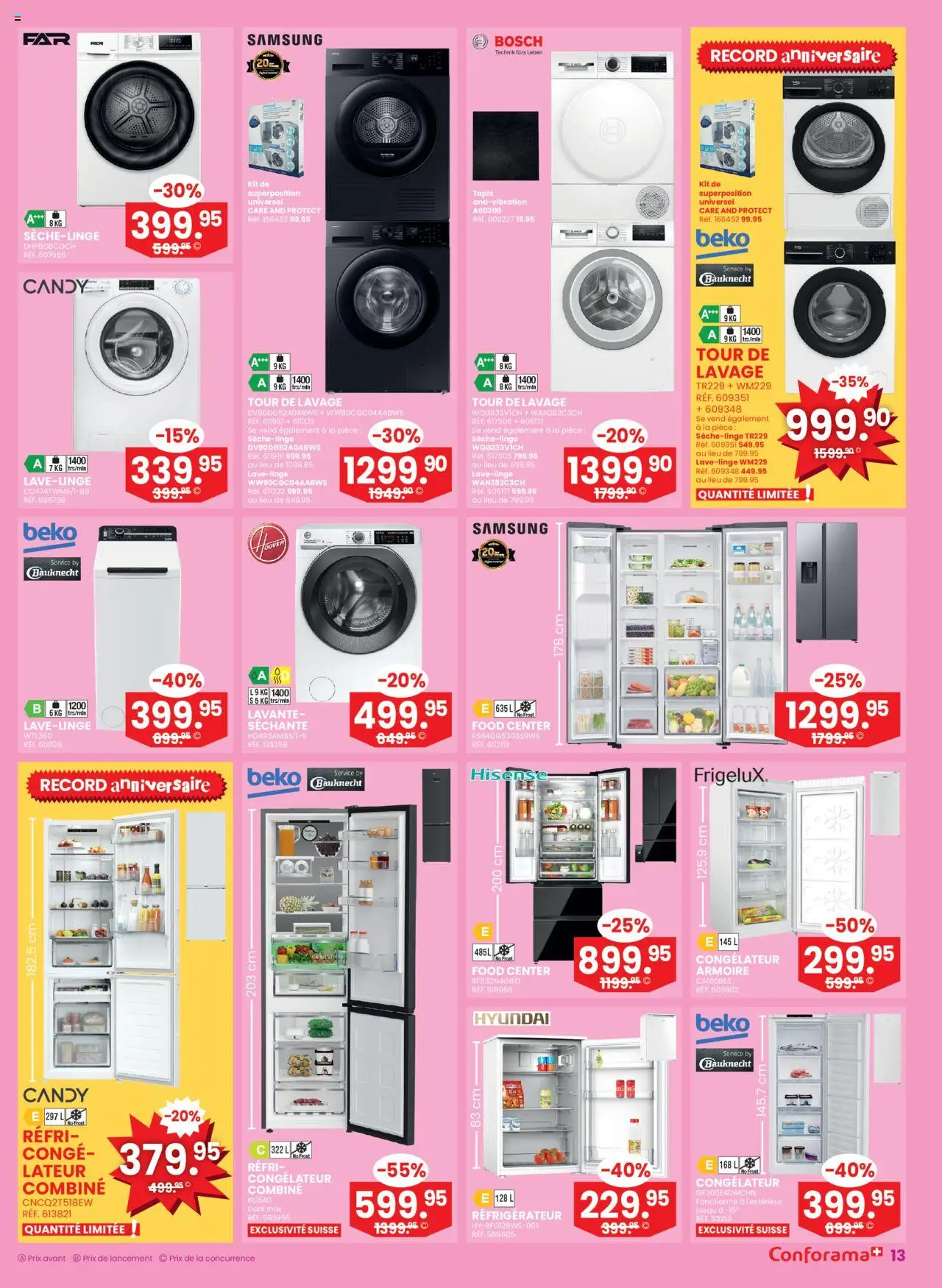 Conforama Aktionen Remise Immédiate – gültig ab 03.09.2025 | Seite: 13 | Produkte: Samsung, Bosch, Hisense