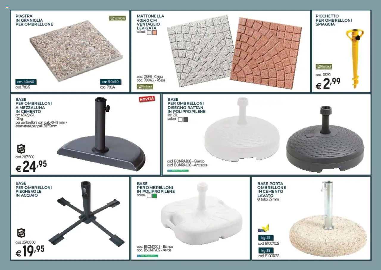 Volantino Brico OK del 03.03.2025 | Pagina: 6 | Prodotti: Ombrellone, Tubo, Adattatore