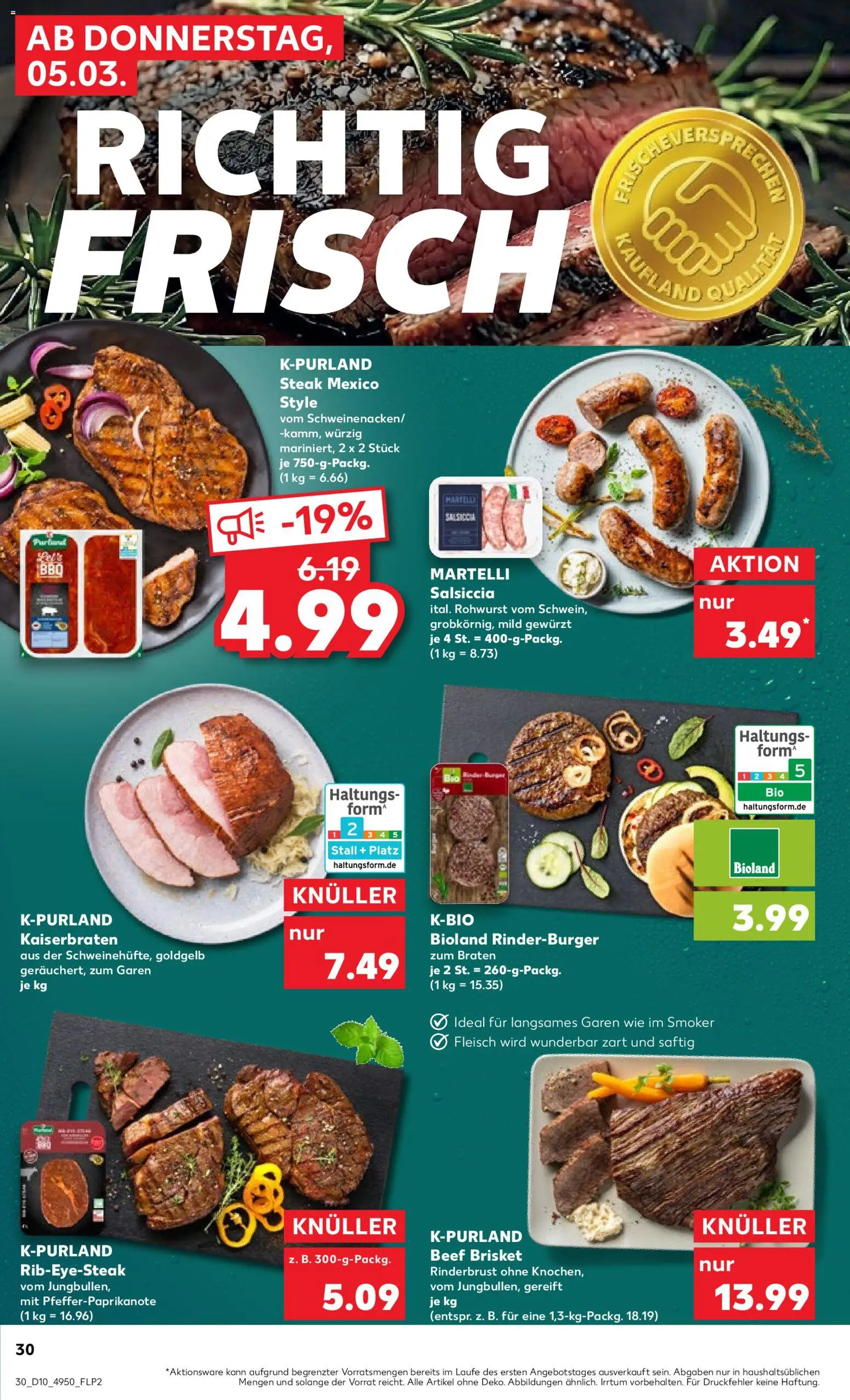 Kaufland prospekt Stuttgart	 – gültig ab 05.03.2026 | Seite: 30 | Produkte: Steak, Fleisch