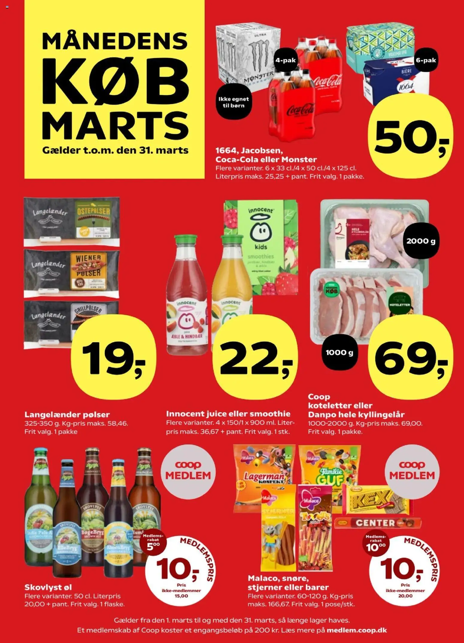 Kvickly tilbudsavis – gyldig fra 27.03.2026 | Side: 54 | Produkter: Koteletter, Coca Cola, Aparelho de barbear, Cola