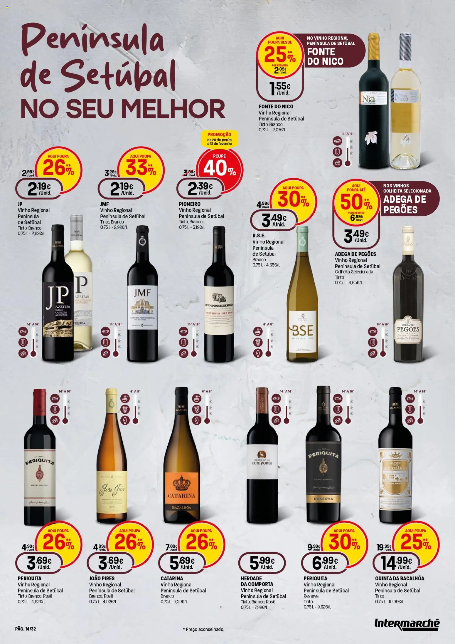 Intermarché - Queijos, Vinhos e Enchidos Super │ válido de 29.01.2026 | Página: 14 | Produtos: Vinho
