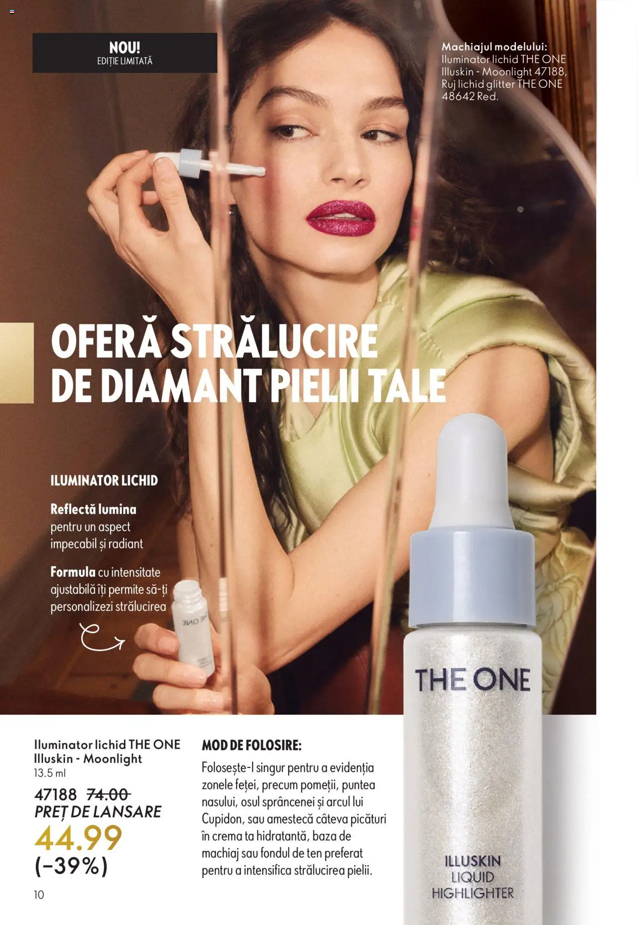 Noul catalog Oriflame – valabil de la 12.11.2025 | Pagină: 10 | Produse: Tavuk suyu, Machiaj, Iluminator, Ruj
