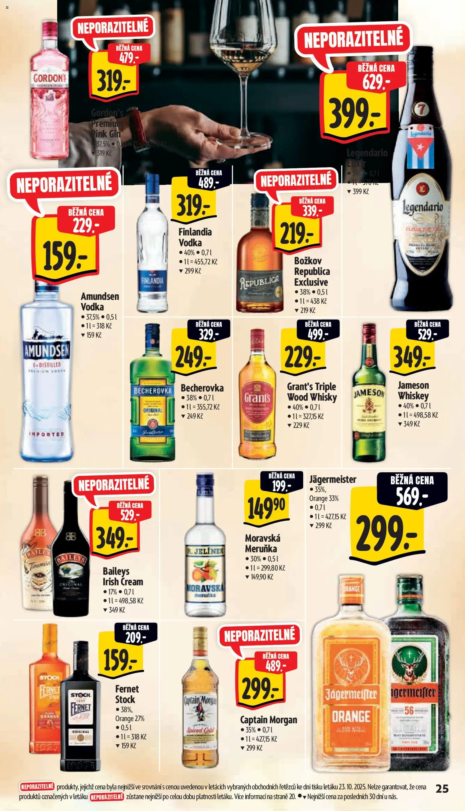 Albert leták - Supermarket od 29.10.2025 | Strana: 34 | Produkty: Morgan, Irish cream, Becherovka, Captain Morgan