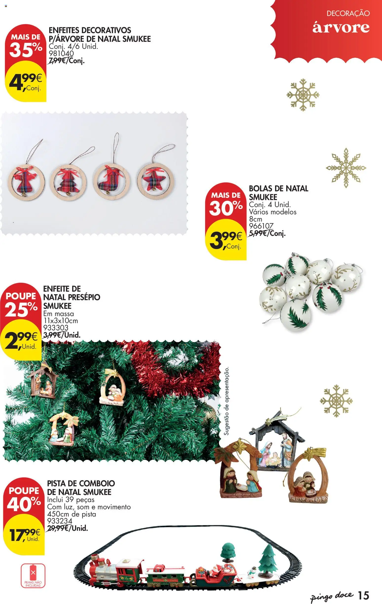 Pingo Doce - Natal │ válido de 11.11.2025 | Página: 15 | Produtos: Pilhas, Massa