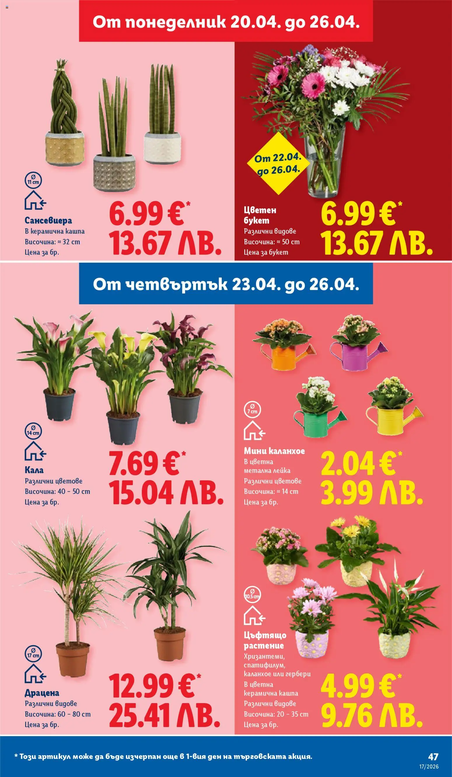 {H1} | Страница: 47 | Продукти: Кашпа, Лейка